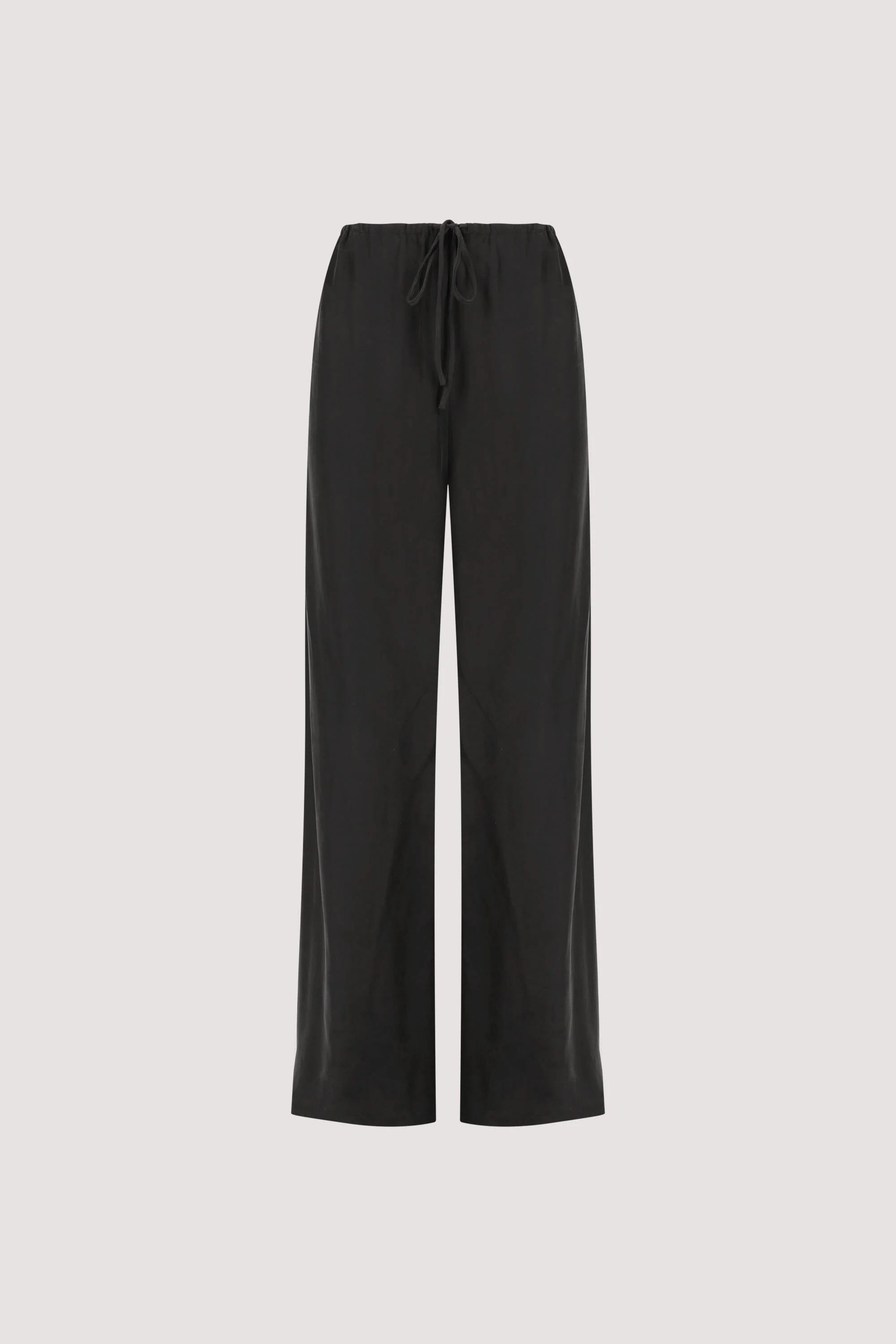 ADDIE BLACK CUPRO DRAWSTRING PANT - Image 6
