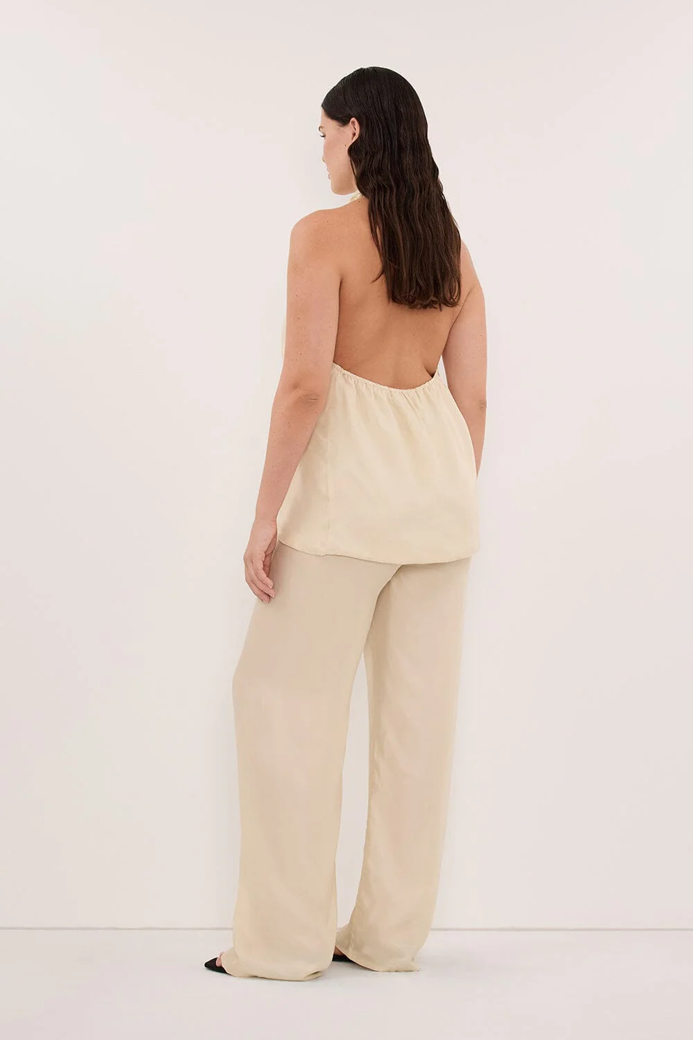 ADDIE STRAW CUPRO HALTER TOP - Image 7