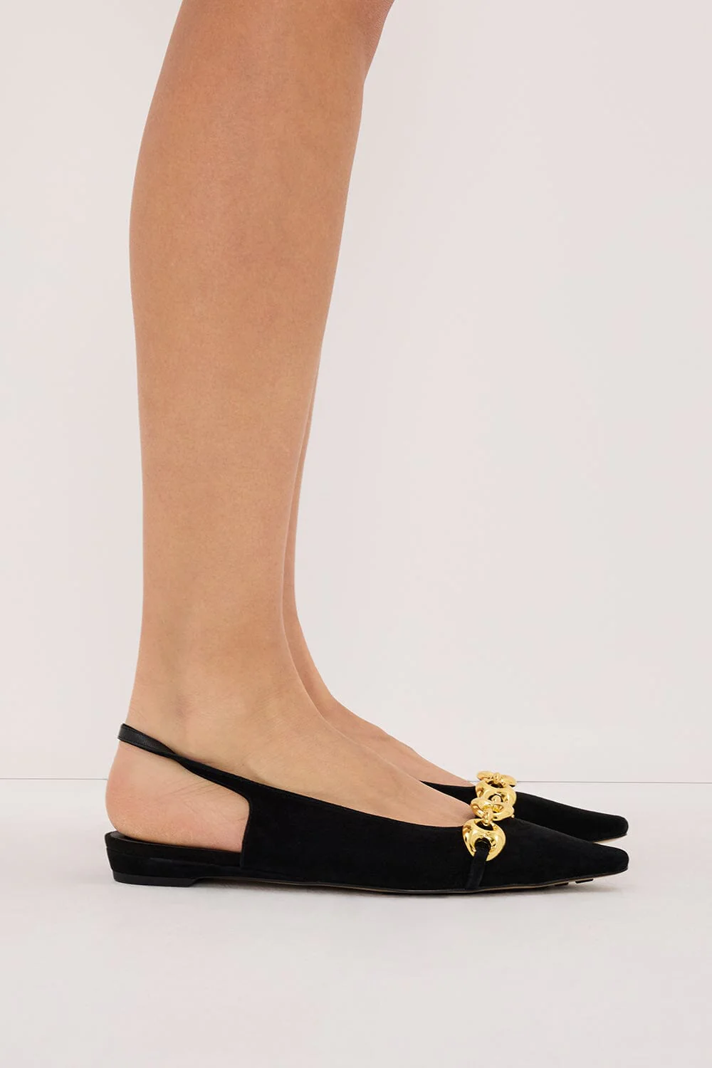 ALIAS MAE BLACK SUEDE HARRIET FLAT - Image 2