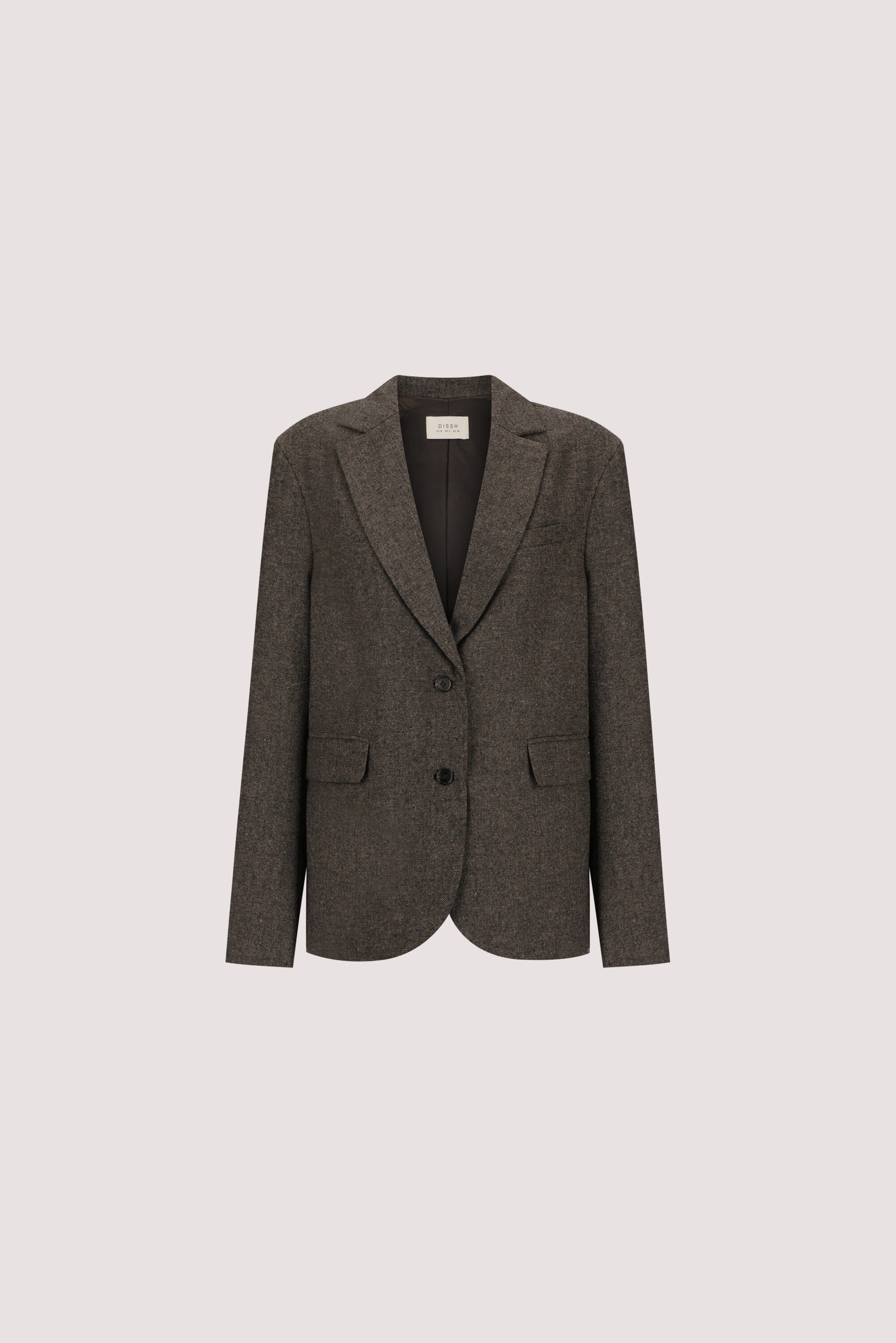 AMELIA MOCHA TEXTURED BLAZER - Image 8