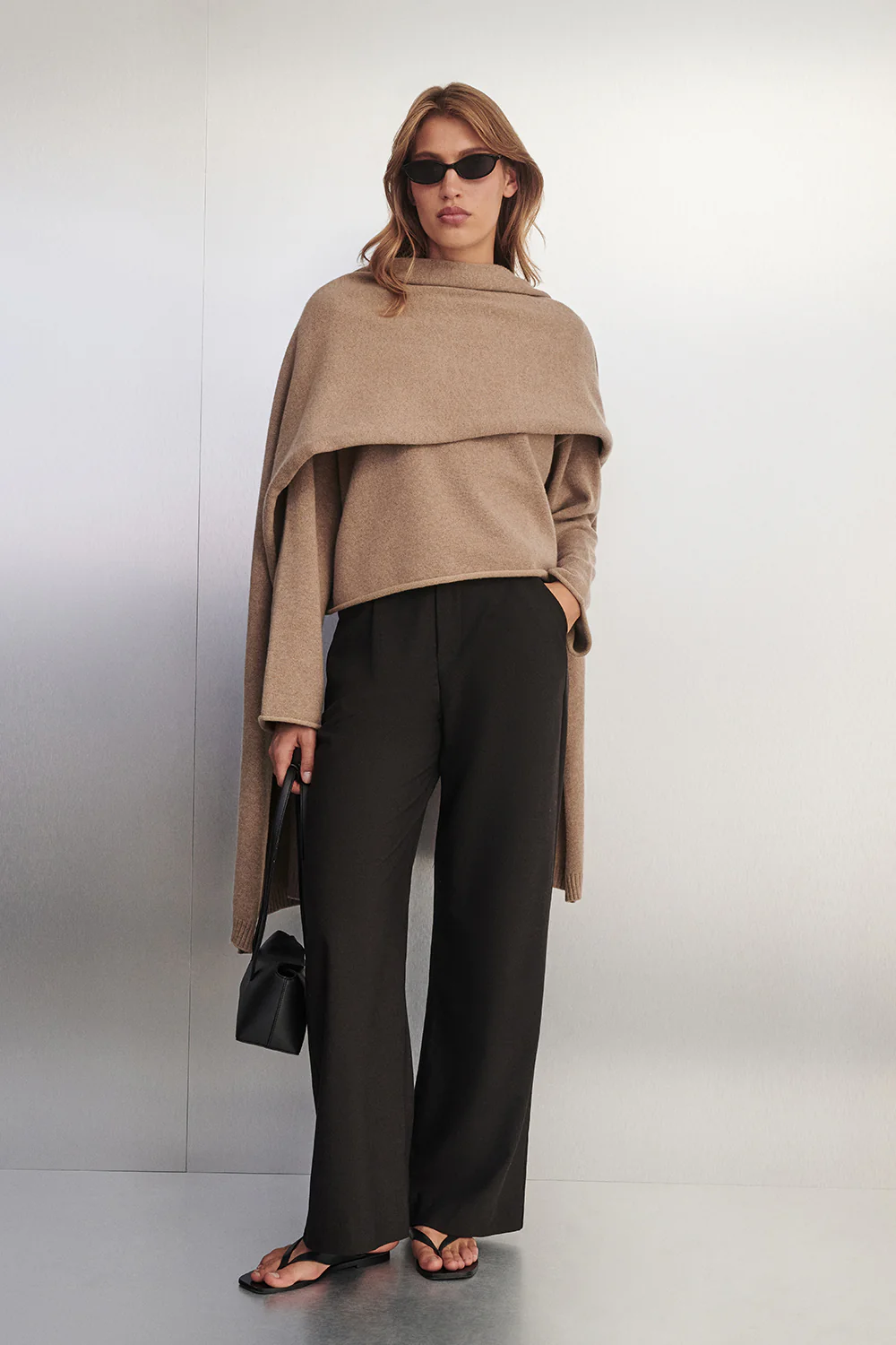 ANDIE OAT SCARF KNIT SWEATER - Image 8