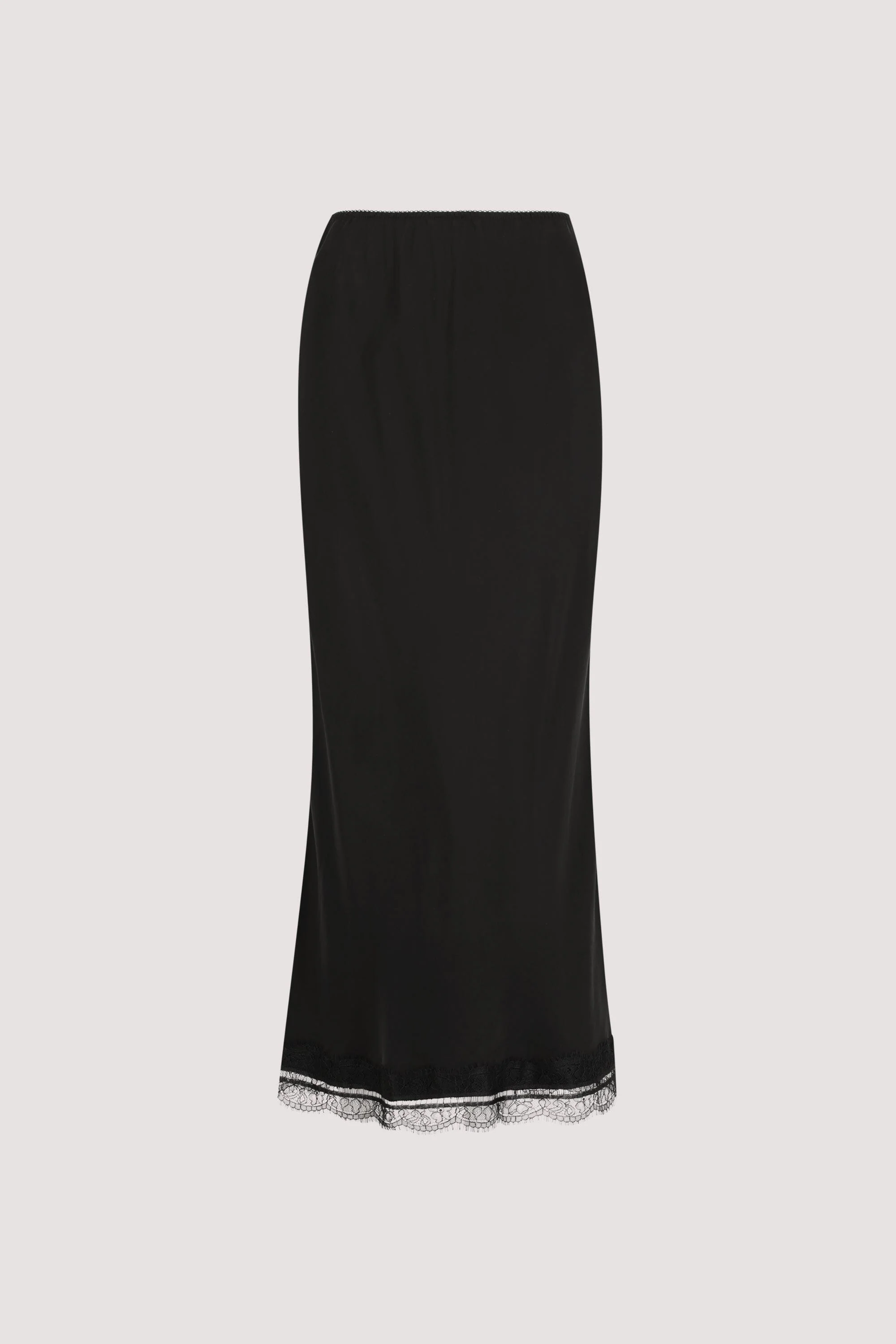 ANDREA BLACK CUPRO MIDI SKIRT - Image 9