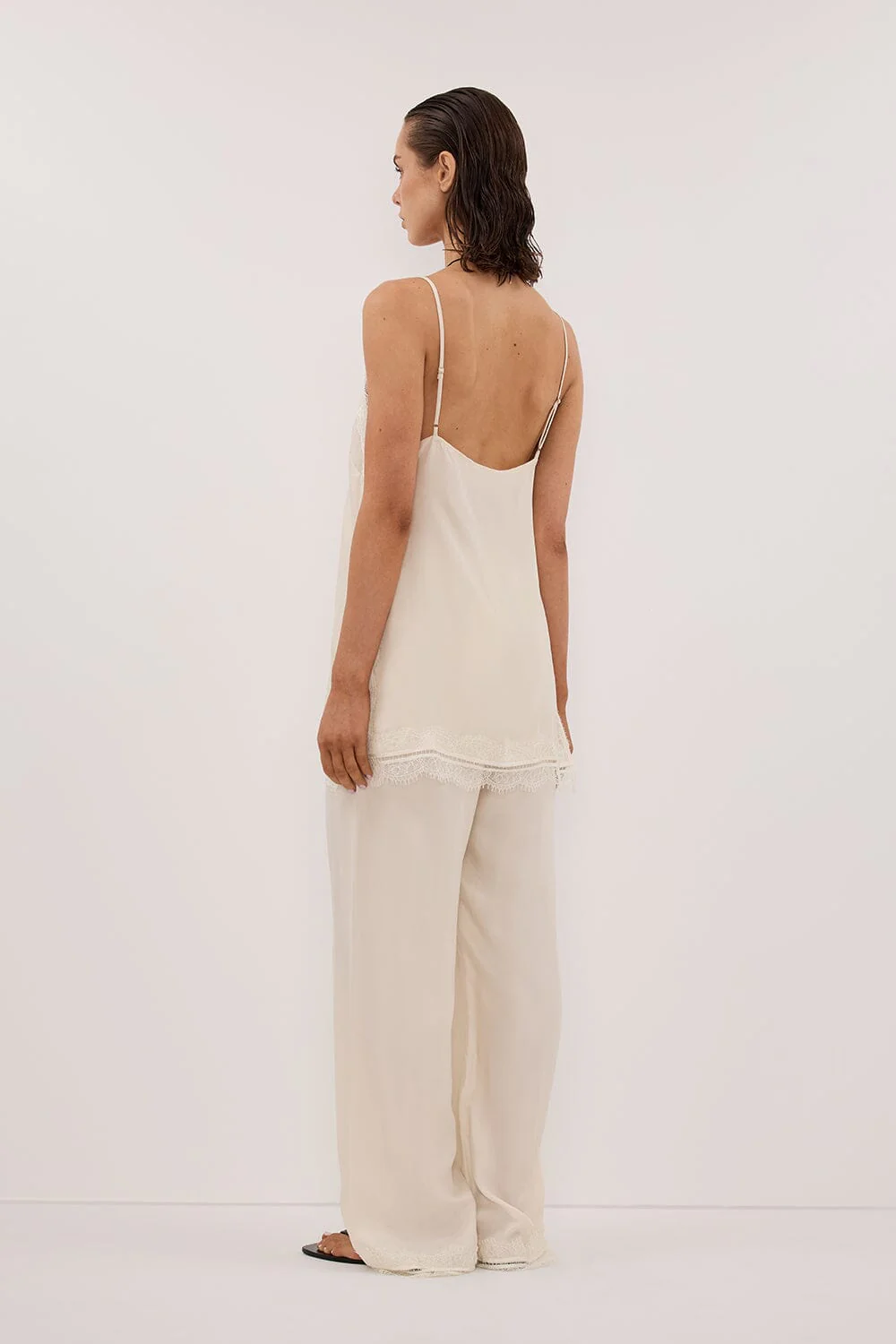ANDREA SANDSTONE CUPRO LACE PANT - Image 5