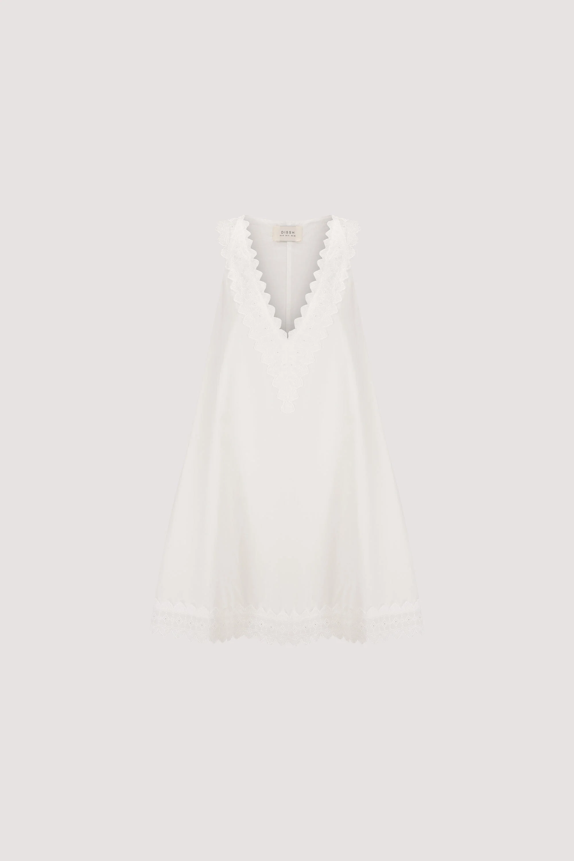 ANNABEL WHITE SLEEVELESS V NECK MINI DRESS - Image 7