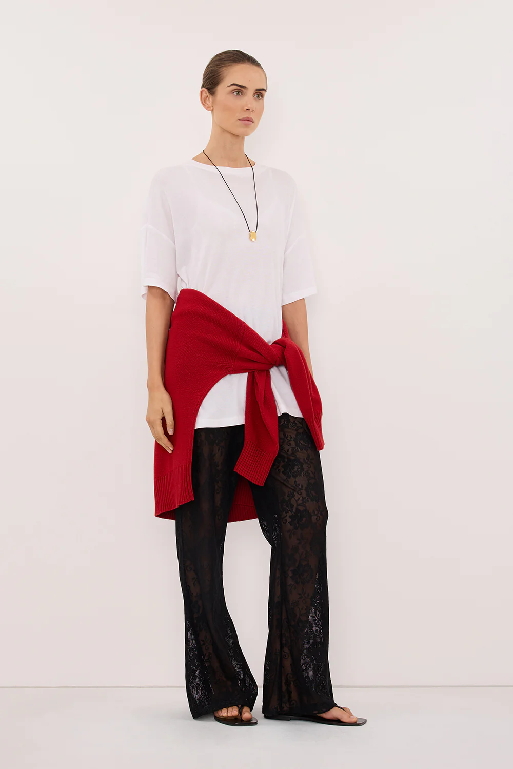 ANYA BLACK LACE PANT - Image 3