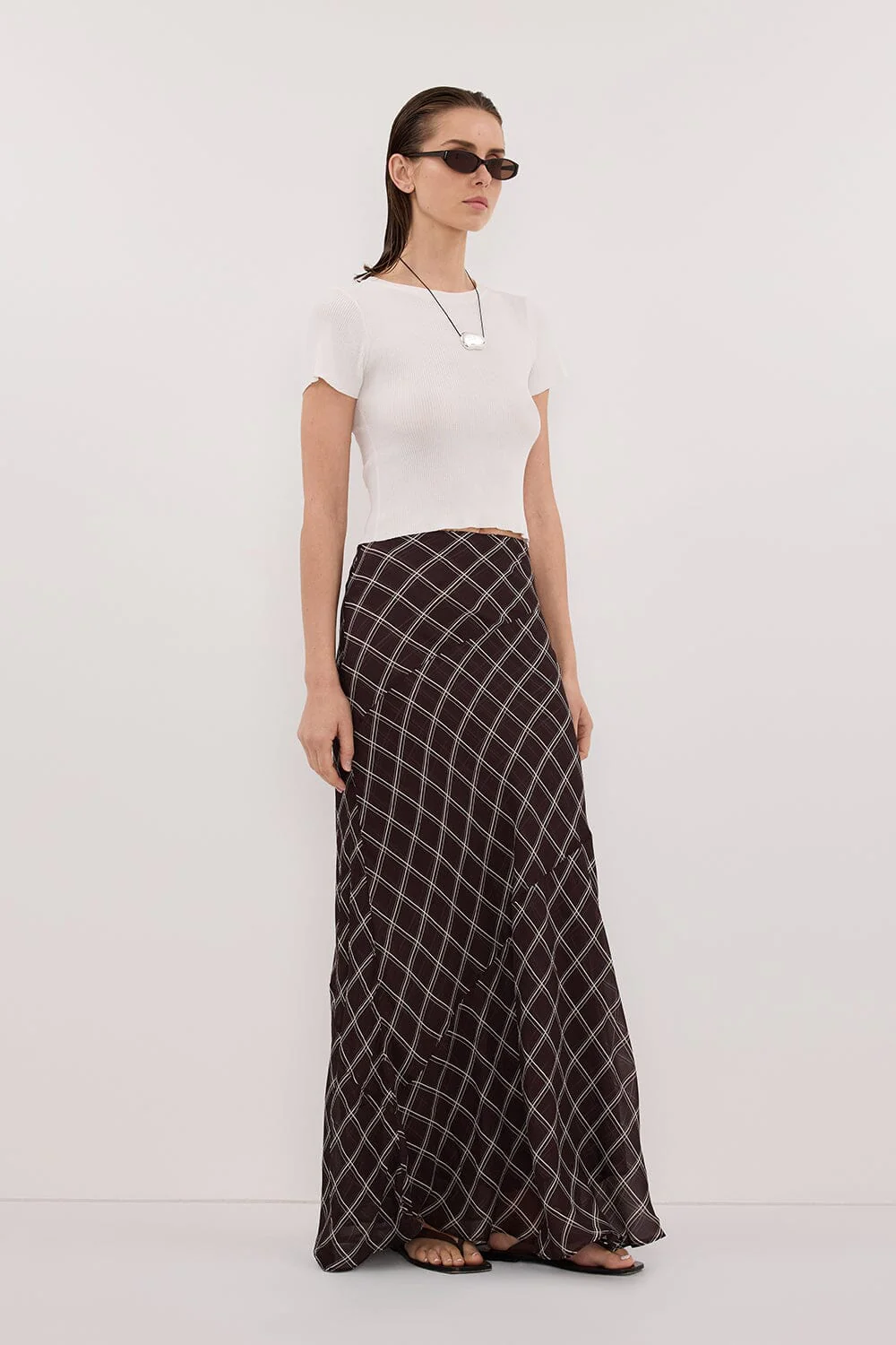 ARLINGTON CHOC MIDI SKIRT - Image 3