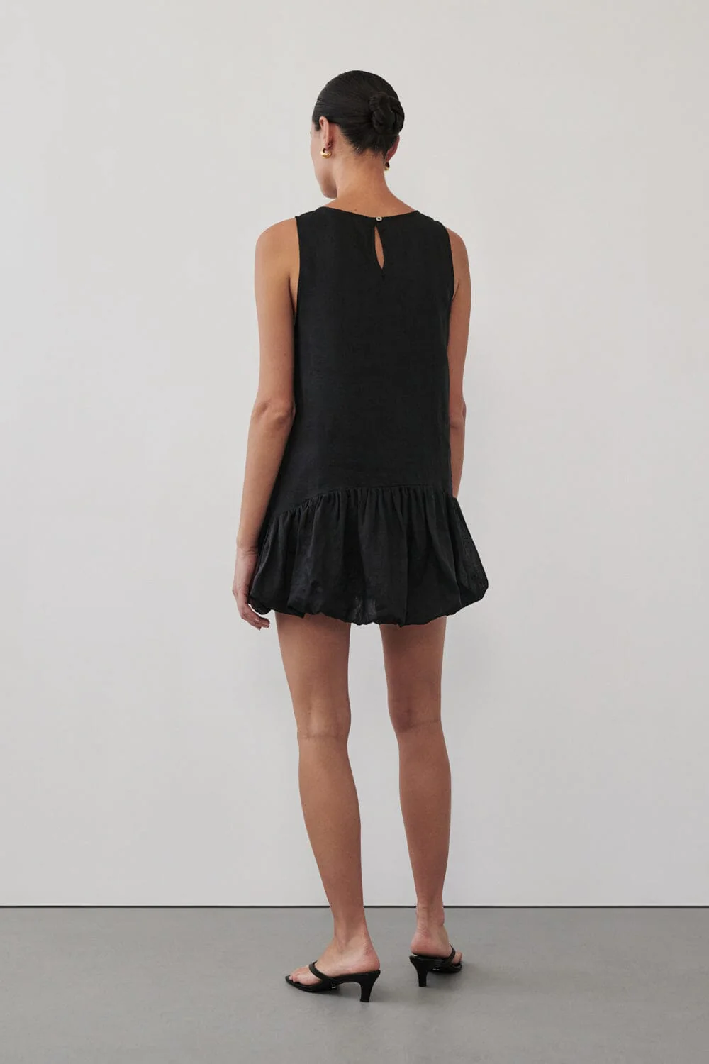 ARLO BLACK RAMIE BUBBLE MINI DRESS - Image 4