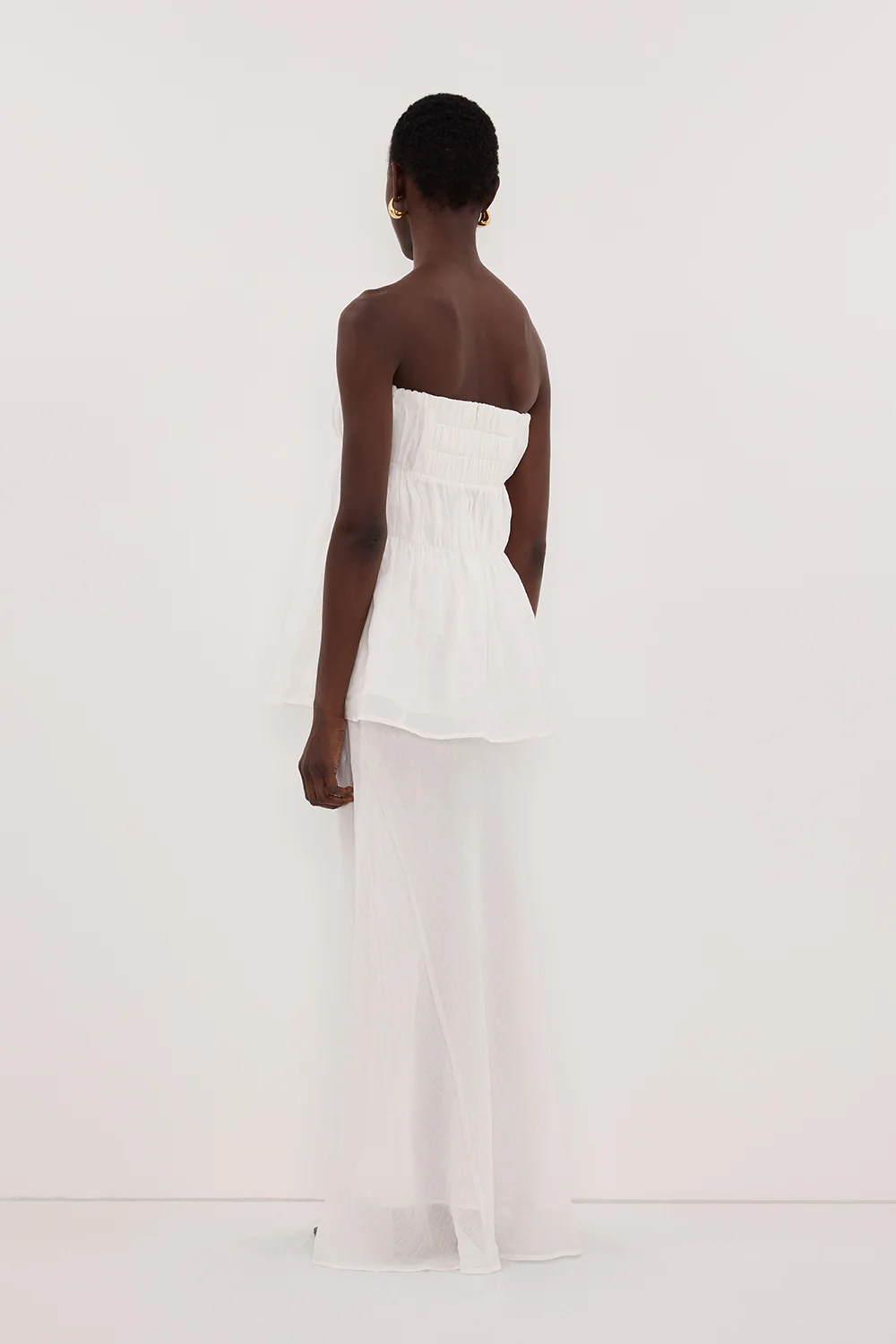 ARTIE WHITE RAMIE STRAPLESS TOP - Image 4