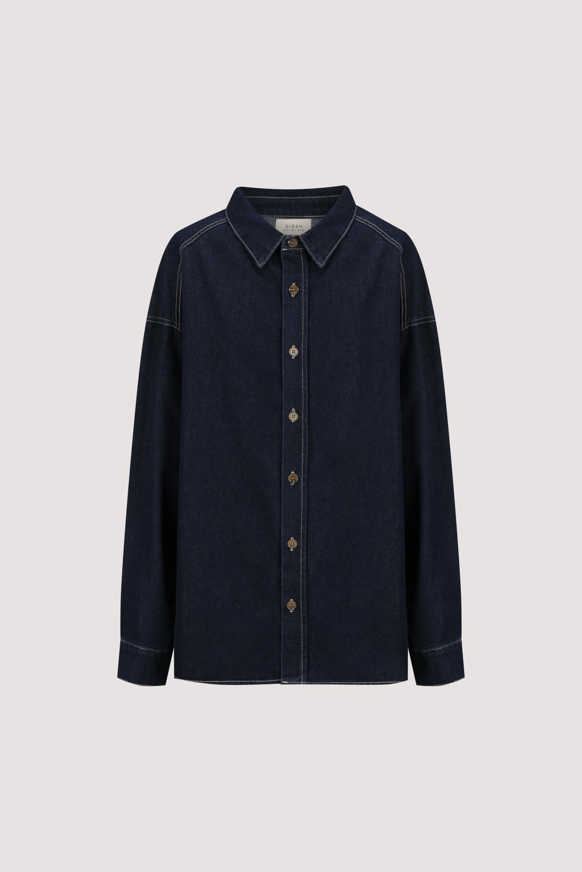 ASHTON INDIGO OVERSIZED DENIM SHIRT - Image 7