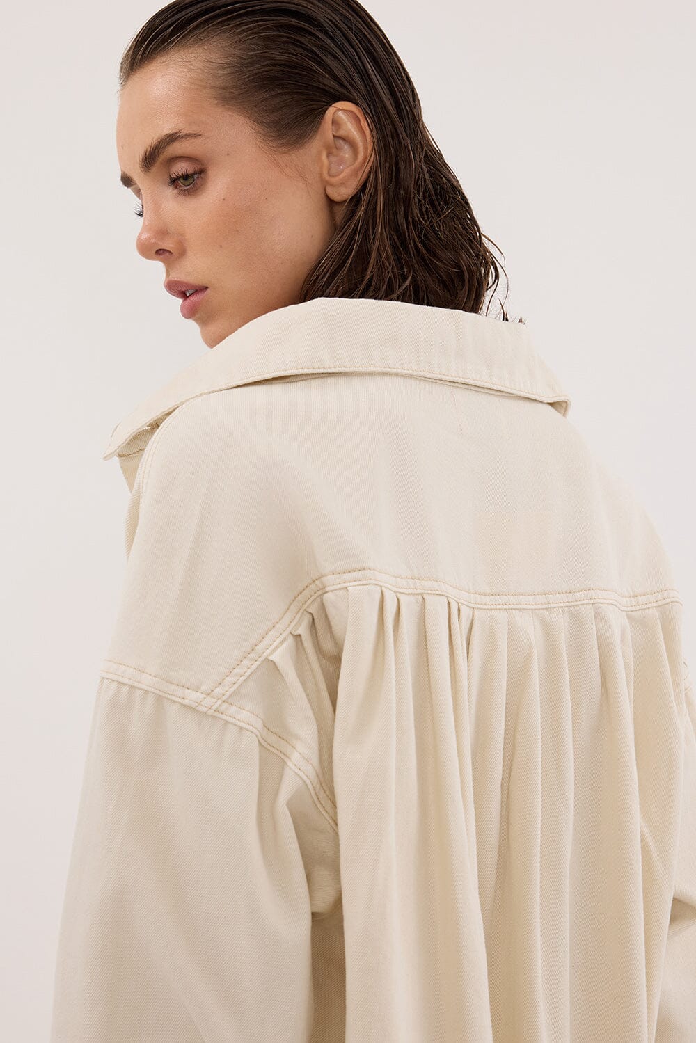 ASHTON NATURAL OVERSIZED DENIM SHIRT - Image 6