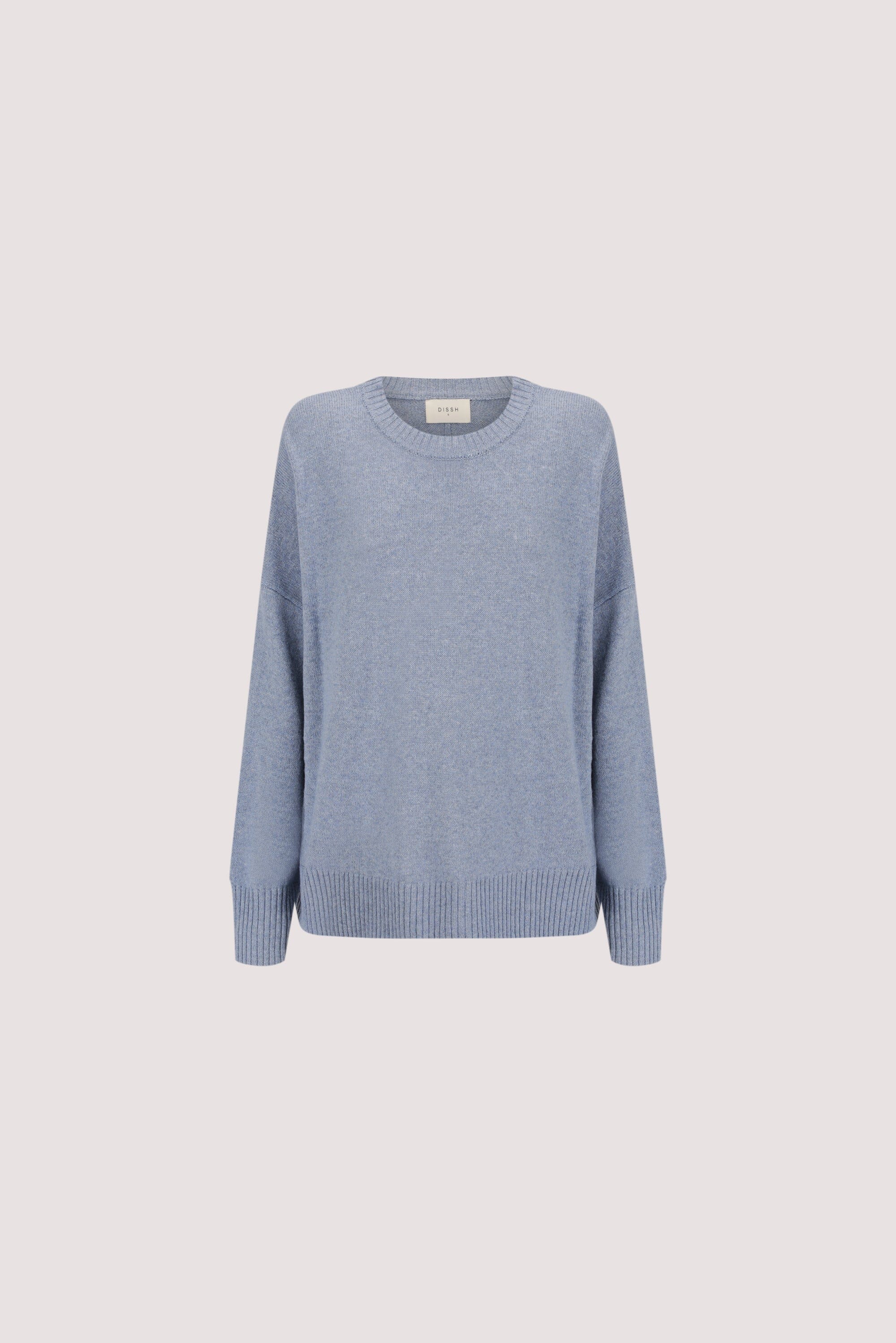 BELLA SKY BLUE CREW NECK KNIT JUMPER - Image 6