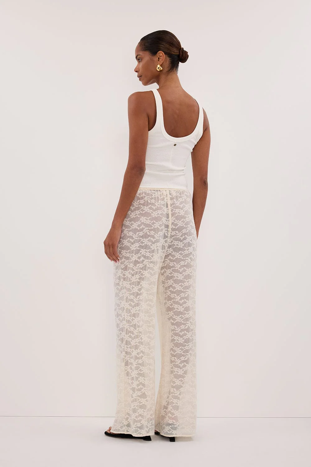 BELLE CREAM LACE PANT - Image 7