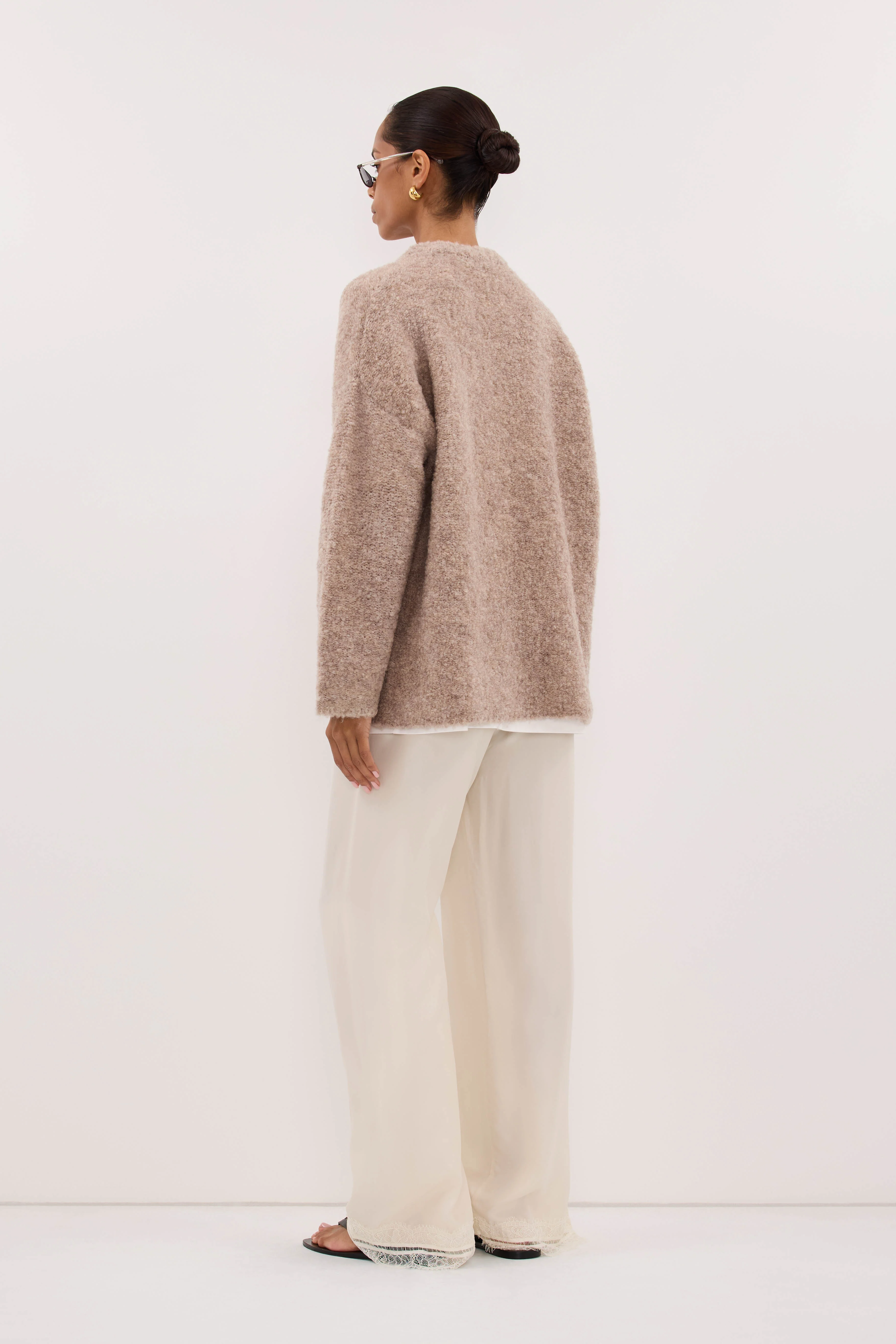 BILLIE OAT TEXTURED KNIT JUMPER - Image 4