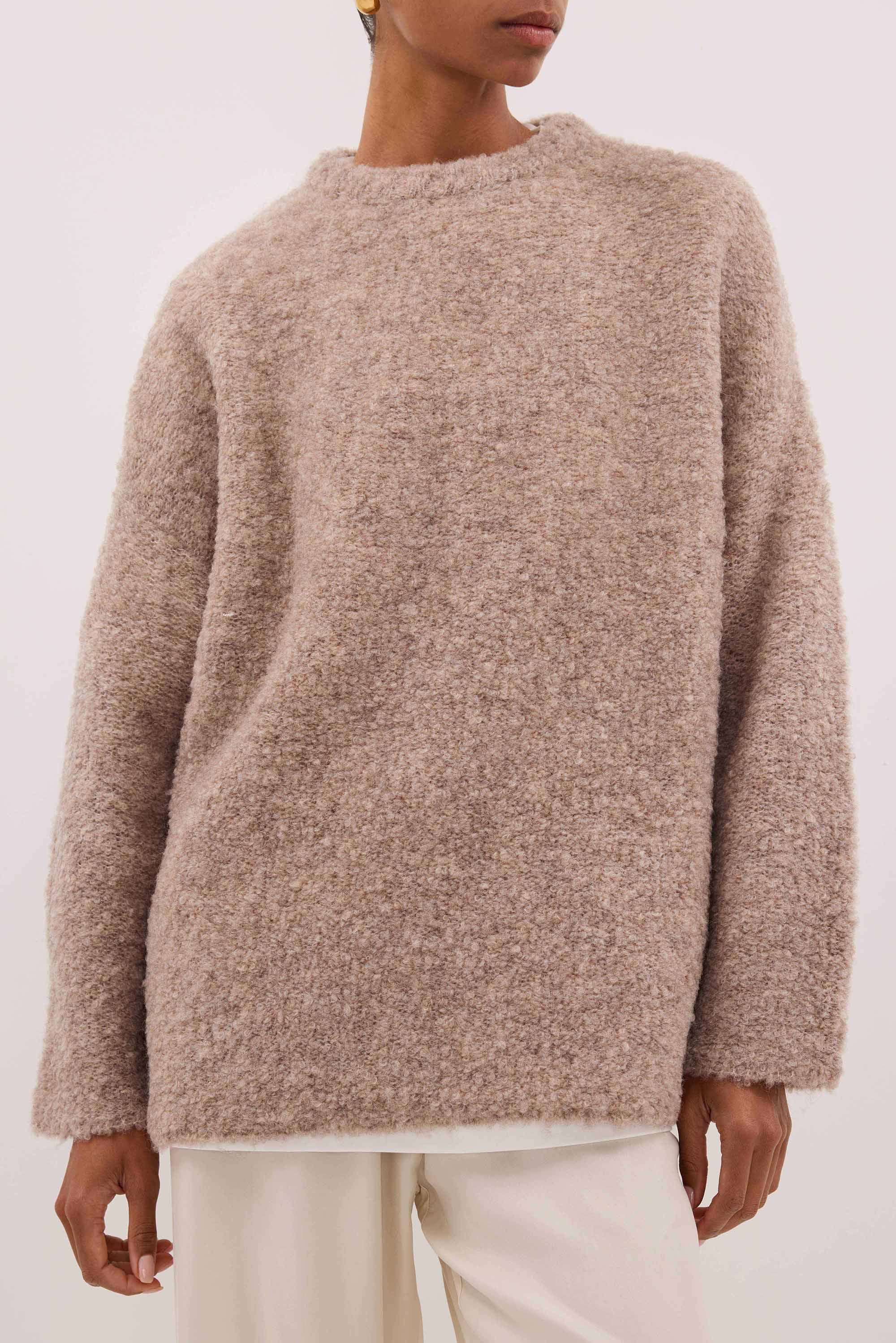 BILLIE OAT TEXTURED KNIT JUMPER - Image 5