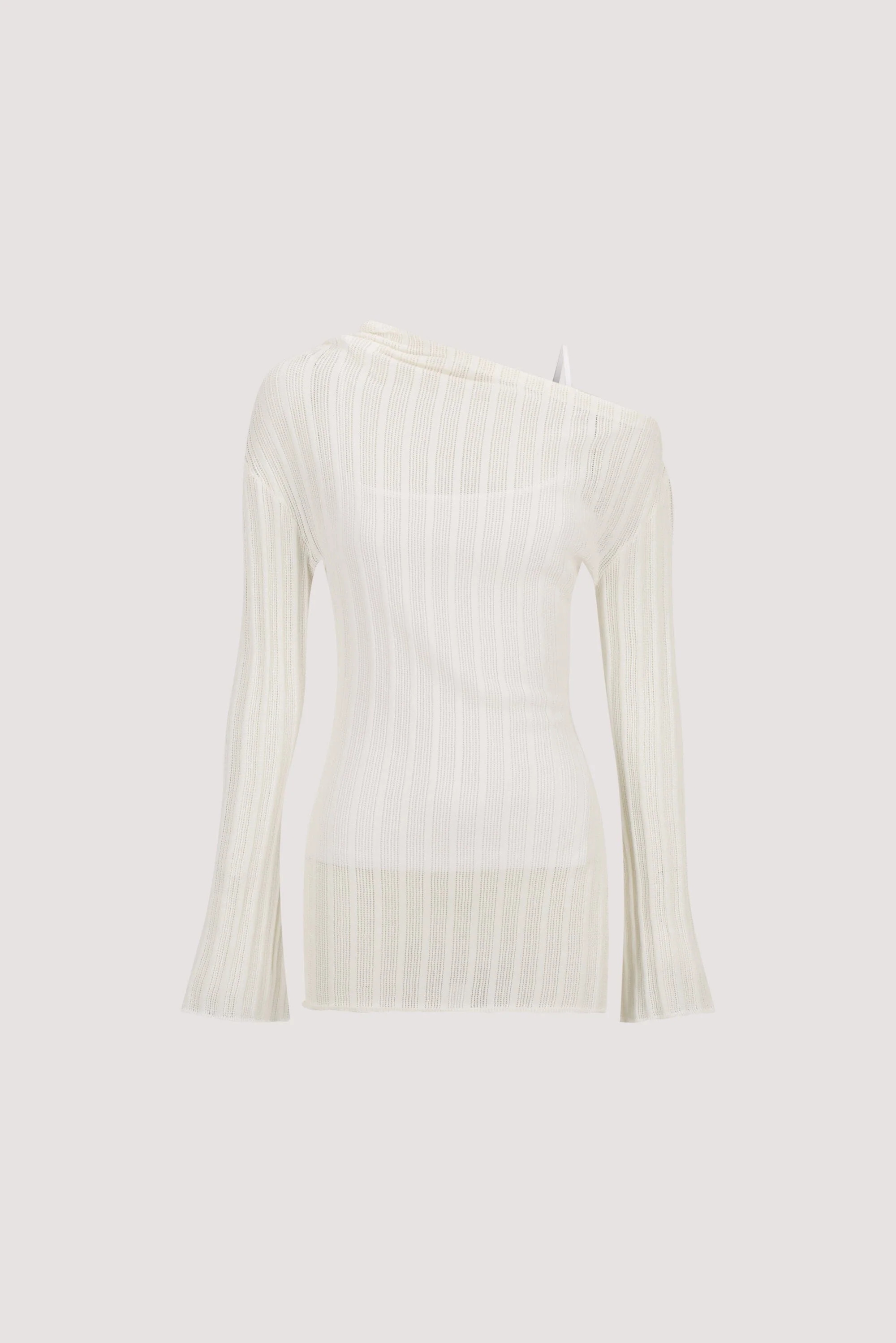 BOWIE IVORY LONG SLEEVE KNIT TOP - Image 6