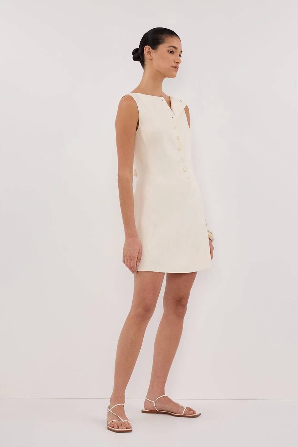 BRAX CREAM BOAT NECK MINI DRESS - Image 3
