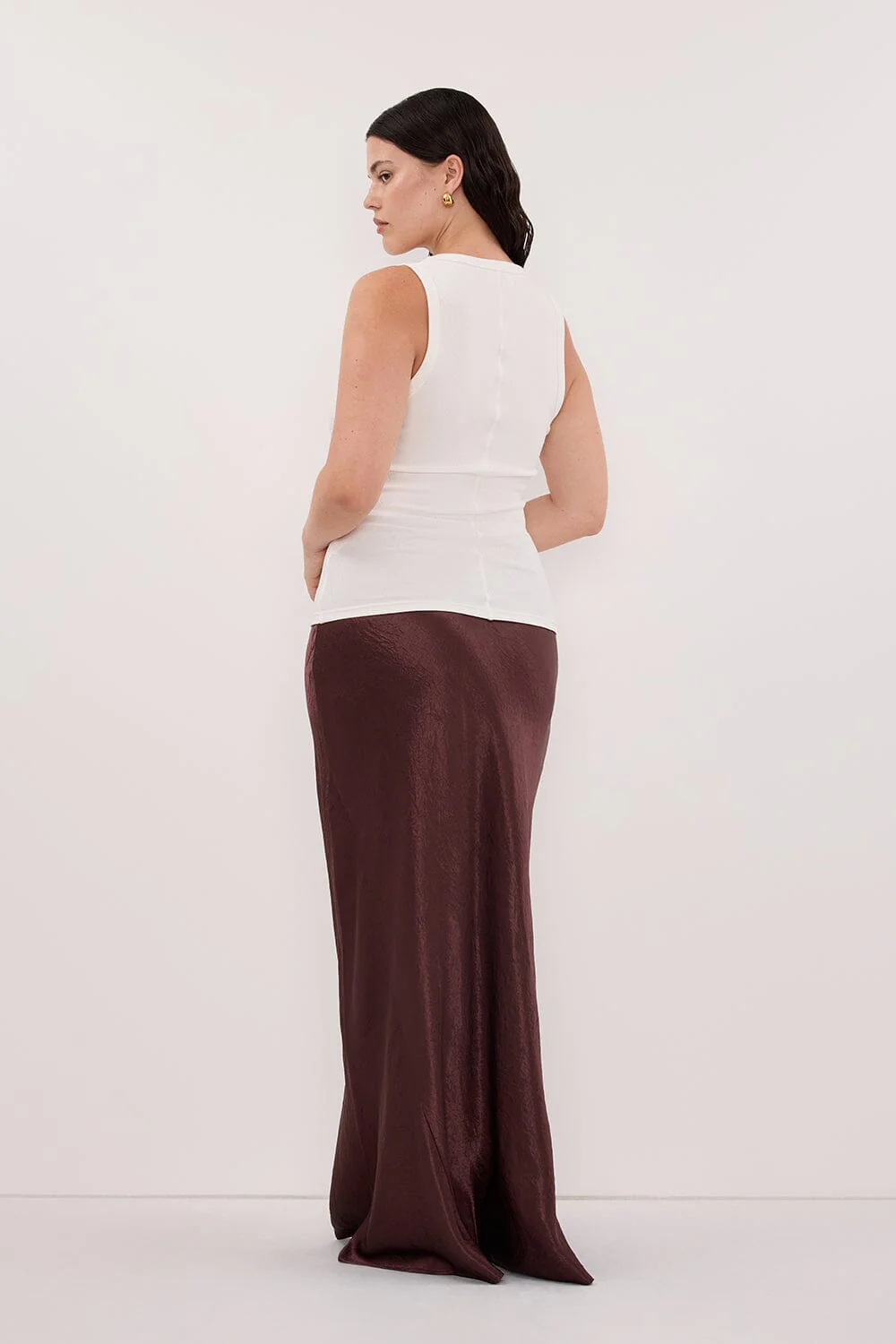 BREANNA WALNUT JACQUARD MAXI SKIRT - Image 7