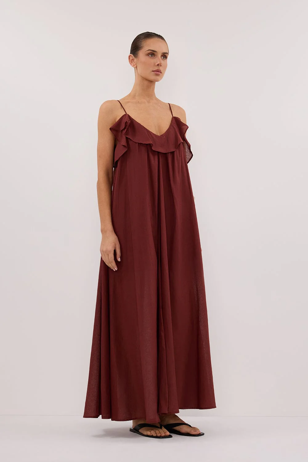 CAPRI SAHARA LINEN BLEND MAXI DRESS - Image 3
