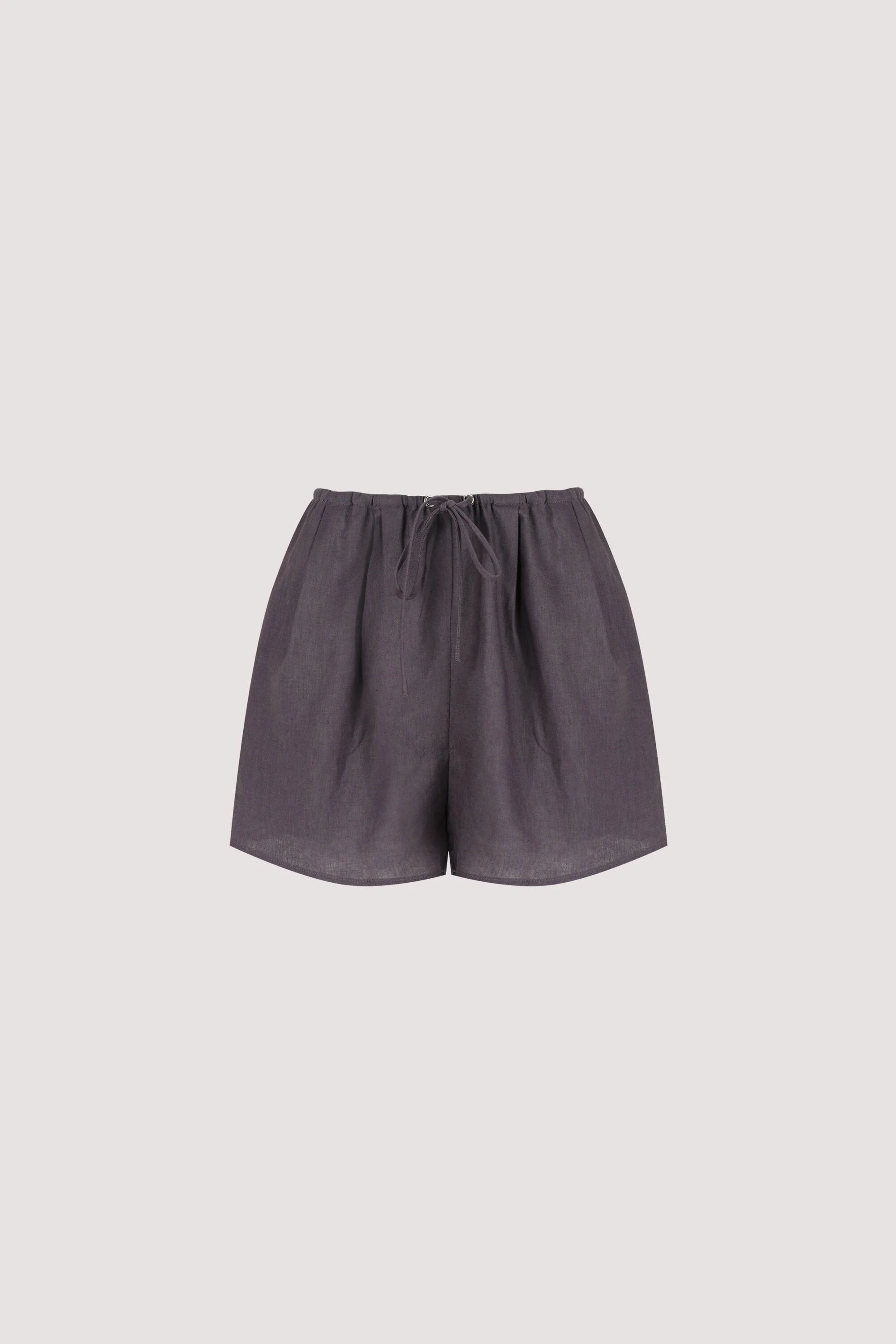 CARLA WASHED INDIGO LINEN SHORT - Image 6