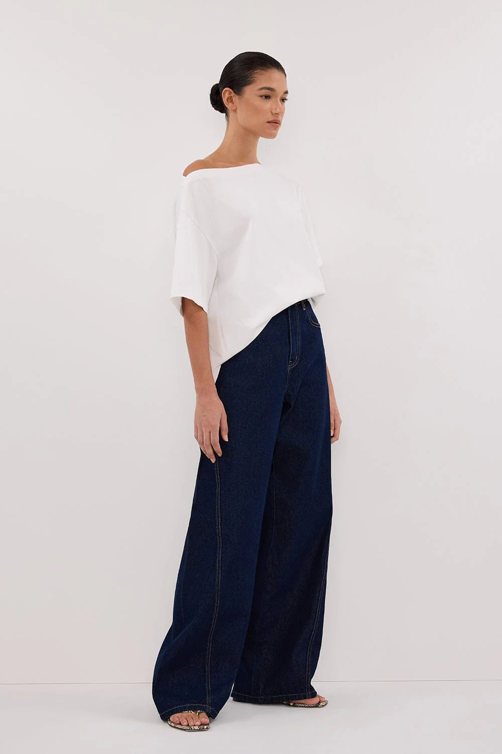 CARSON INDIGO TALL WIDE LEG JEAN - Image 3