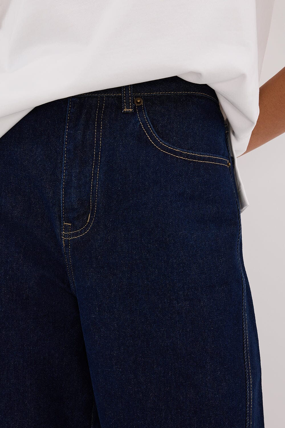 CARSON INDIGO TALL WIDE LEG JEAN - Image 5