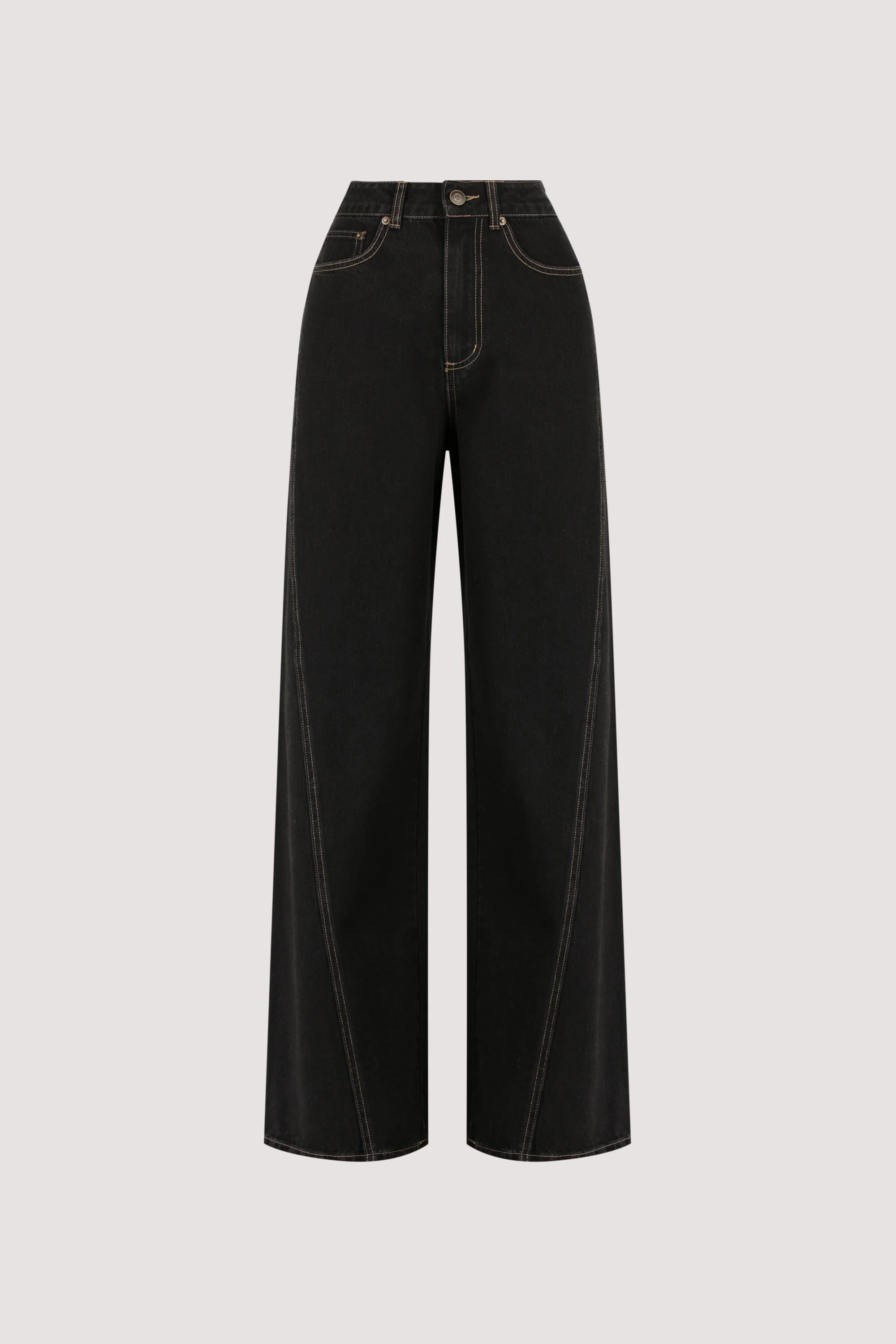 CARSON JET BLACK TALL WIDE LEG JEAN - Image 7