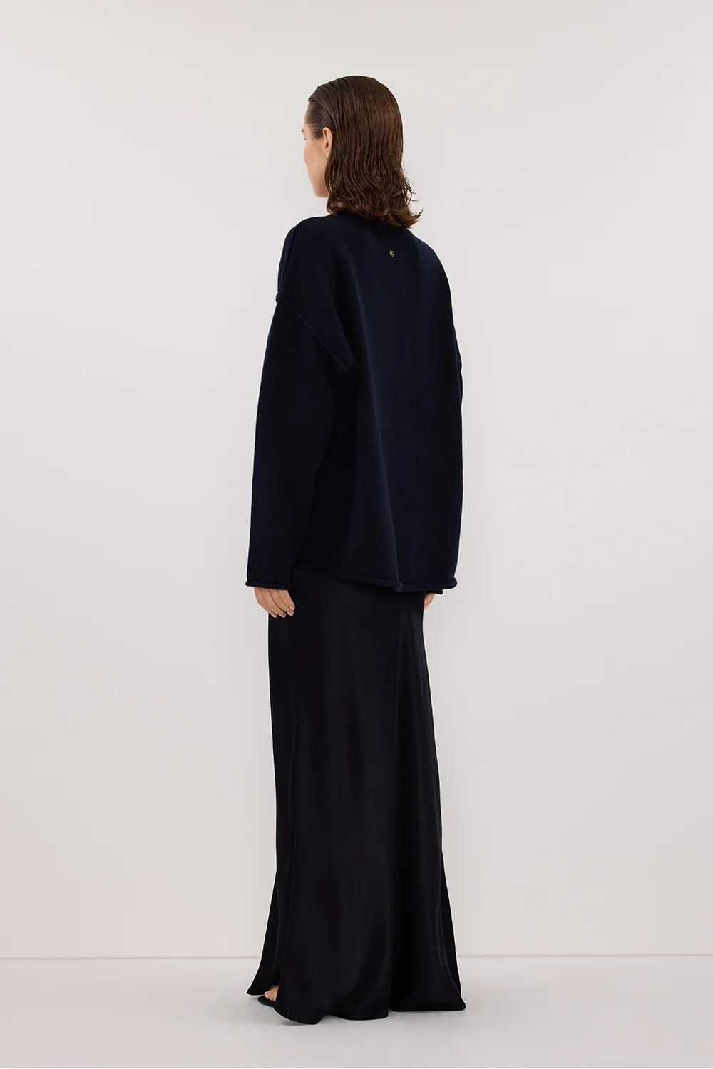 CHARLI INK SATIN MAXI SKIRT - Image 4