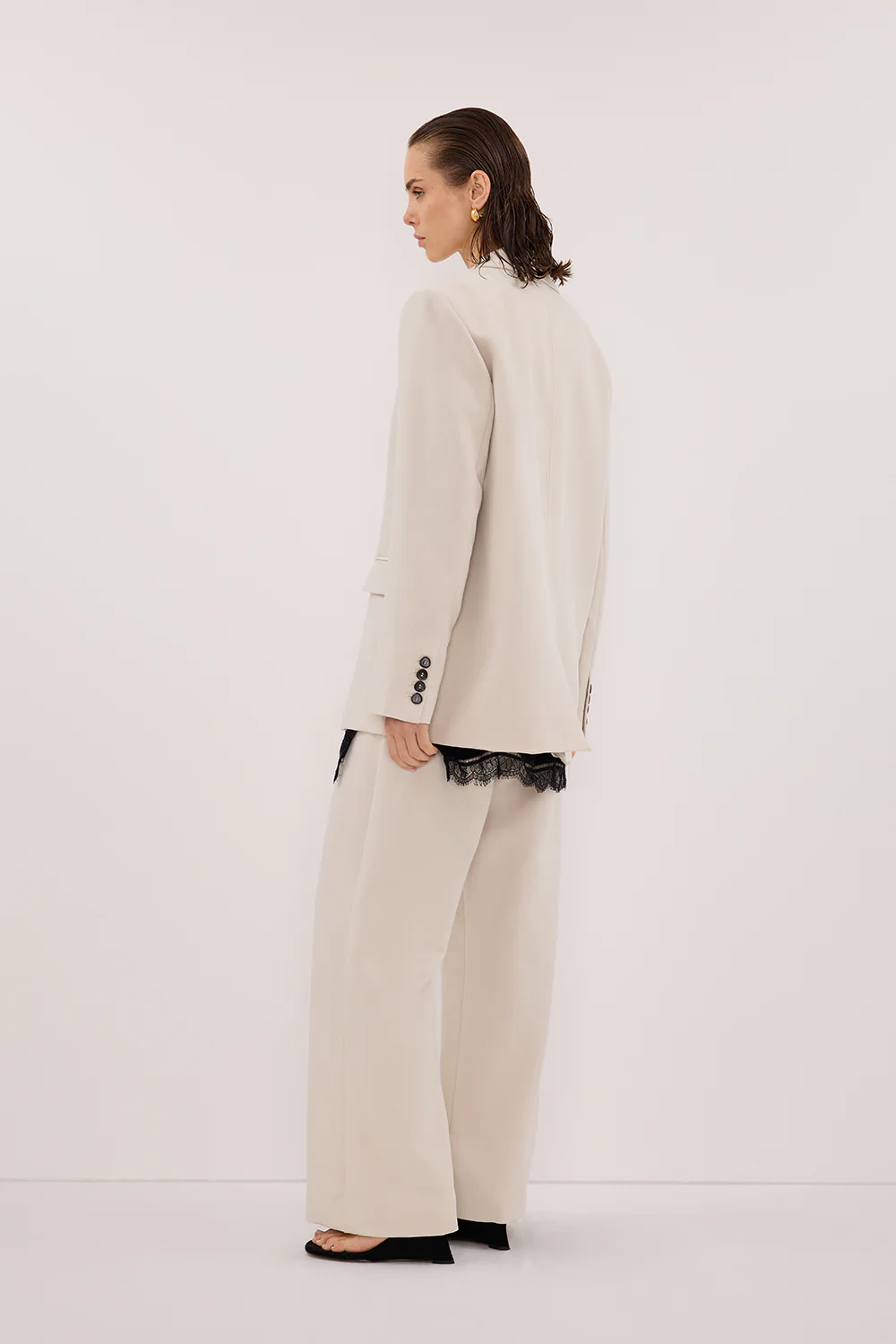 CHELSEA BONE OVERSIZED BLAZER - Image 4