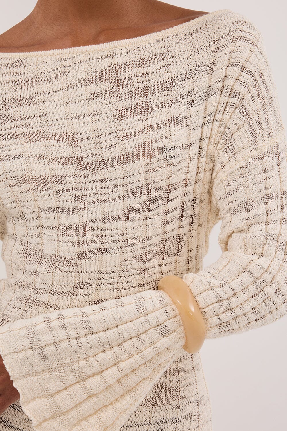 CIA NATURAL LONG SLEEVE MAXI DRESS - Image 5