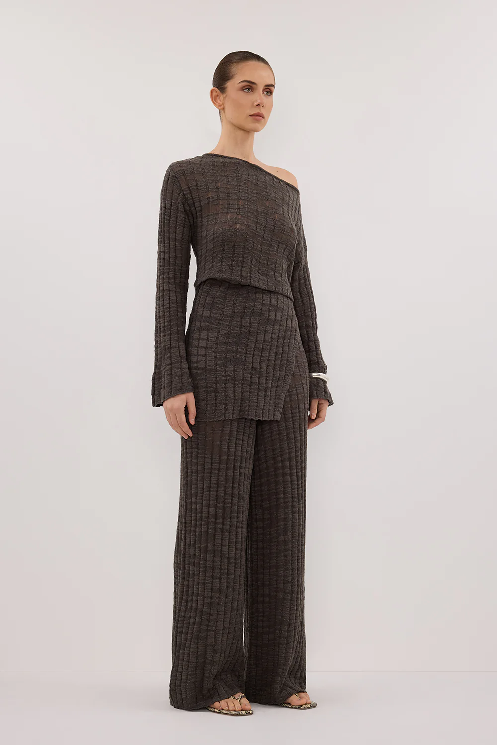 CIA PETROL LONG SLEEVE KNIT TOP - Image 3