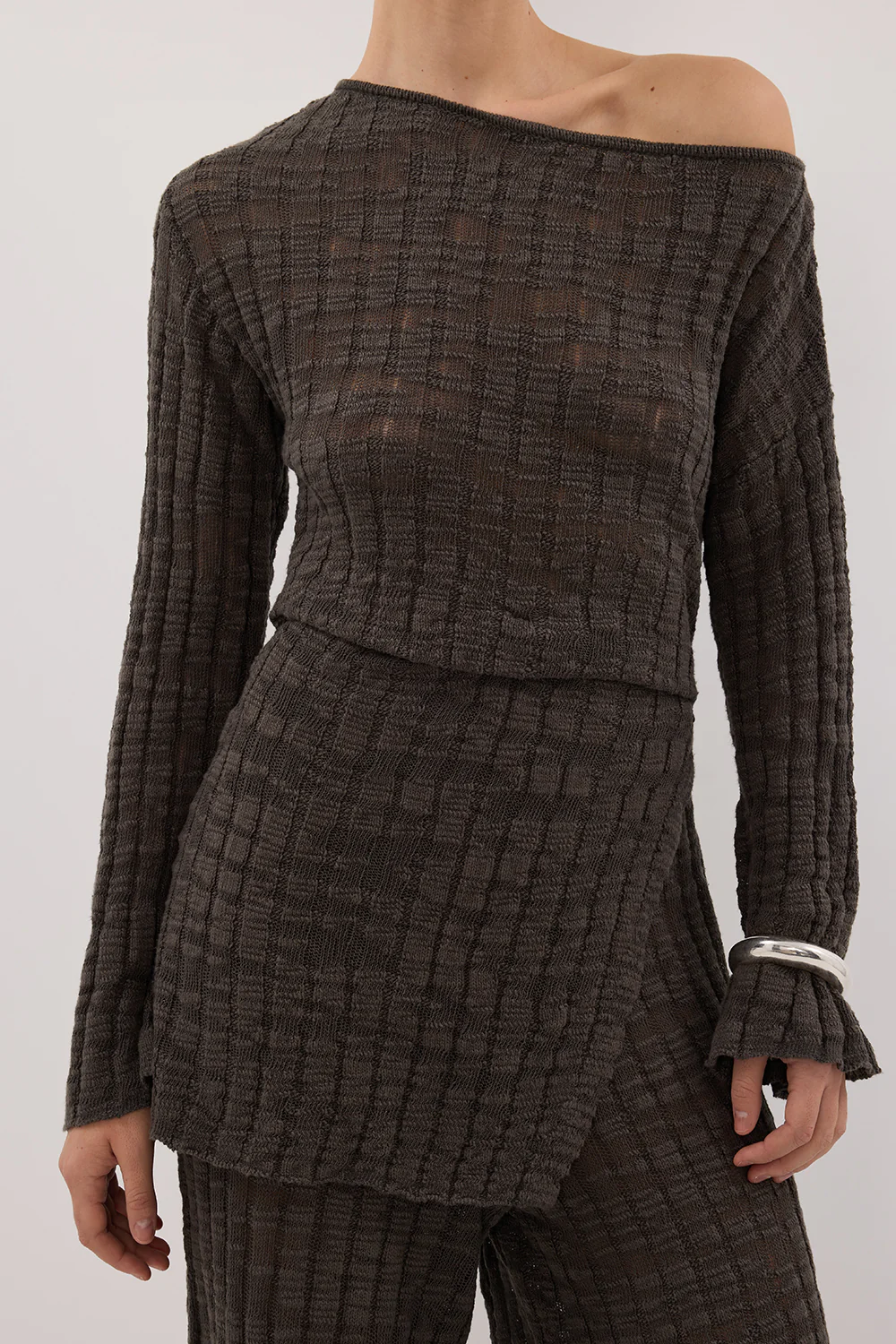 CIA PETROL LONG SLEEVE KNIT TOP - Image 6