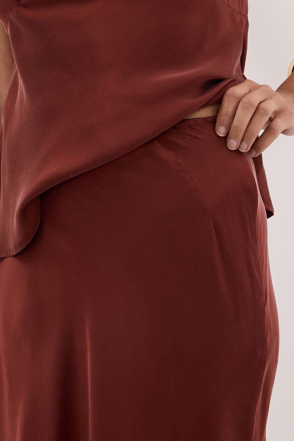 COLETTE SAHARA SILK MAXI SKIRT - Image 6
