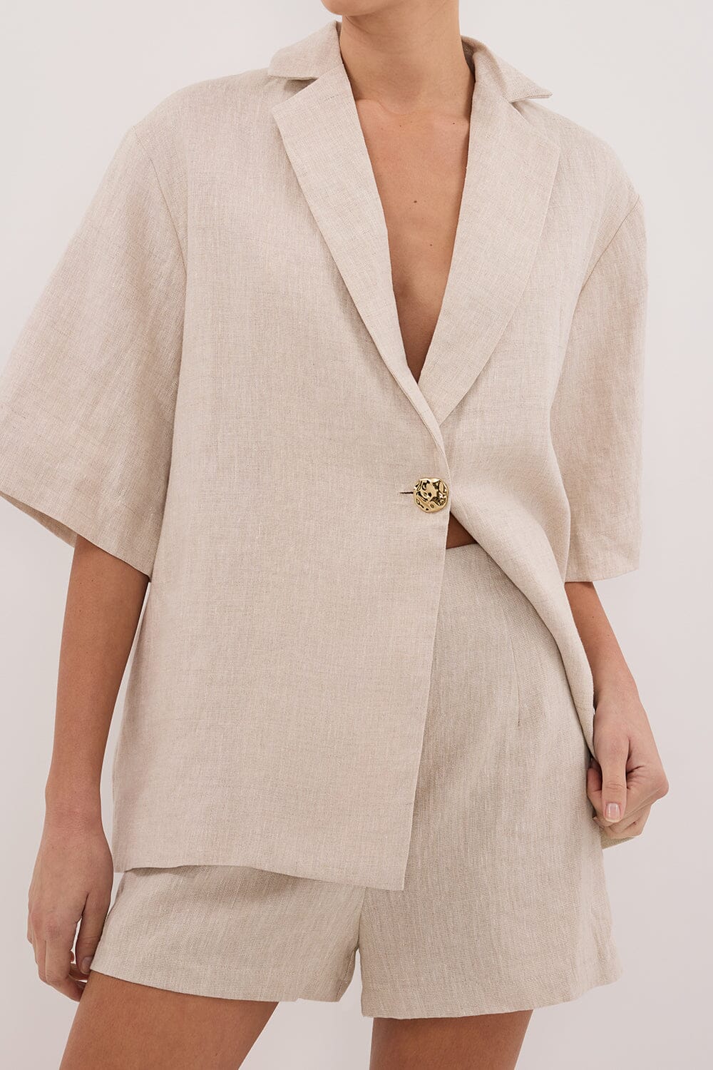 CORY NATURAL LINEN SHORT - Image 6
