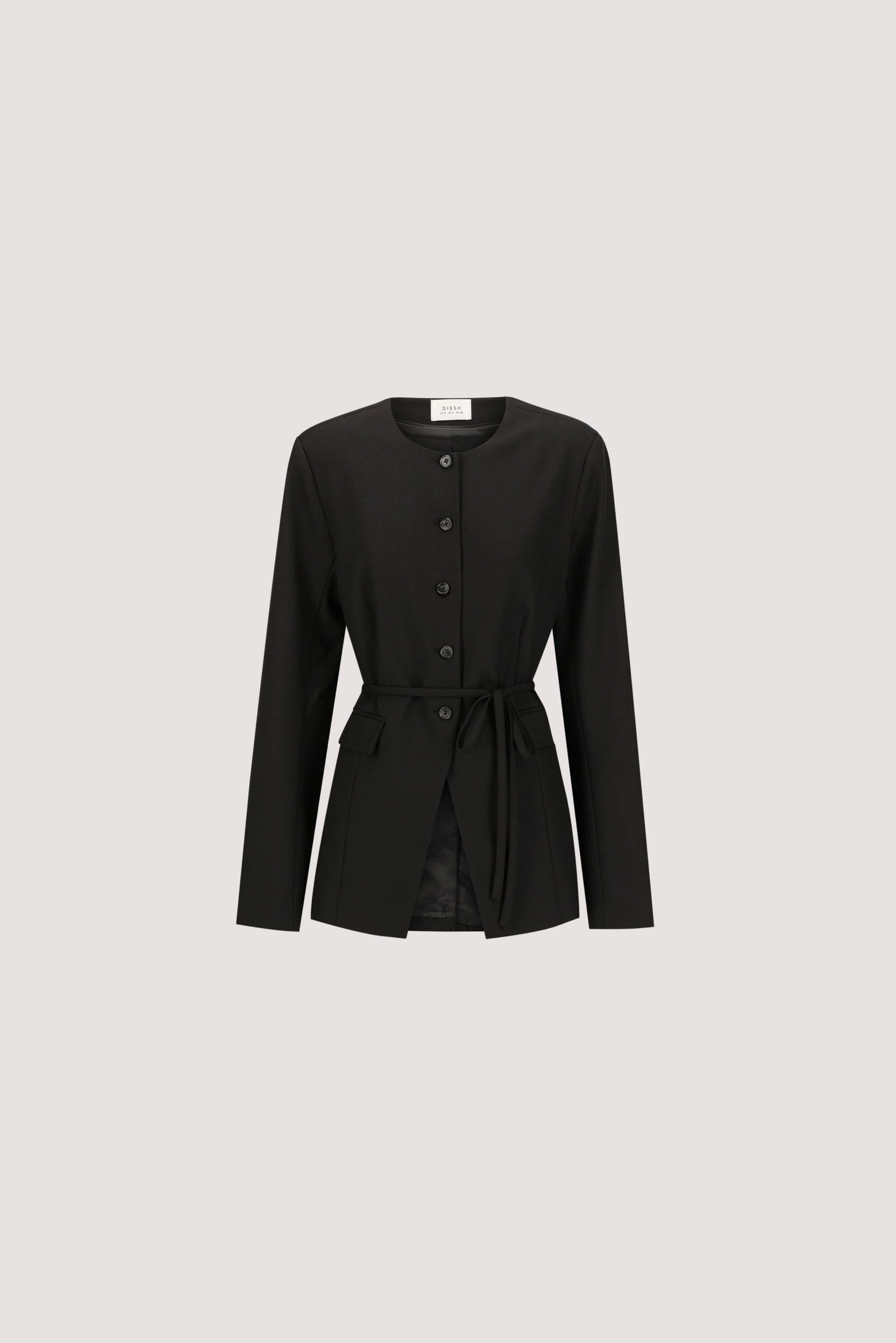 CYRUS BLACK COLLARLESS BLAZER - Image 7