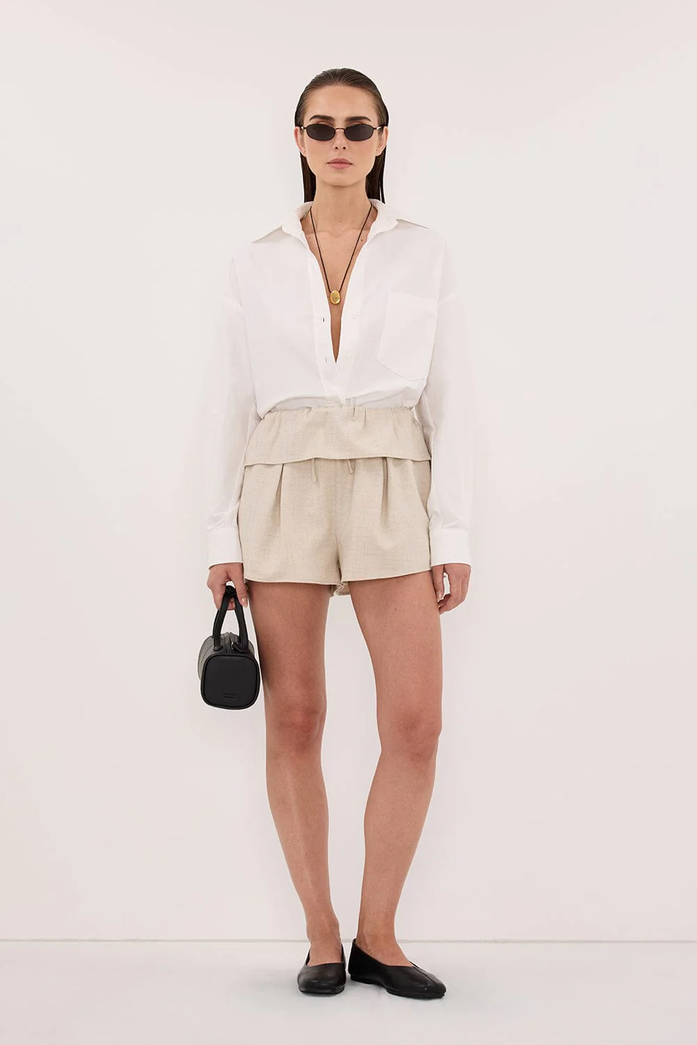 CYRUS NATURAL MARLE FISHERMAN SHORT - Image 2