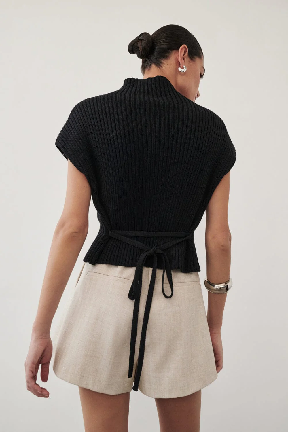 DELLA BLACK KNIT TOP - Image 6