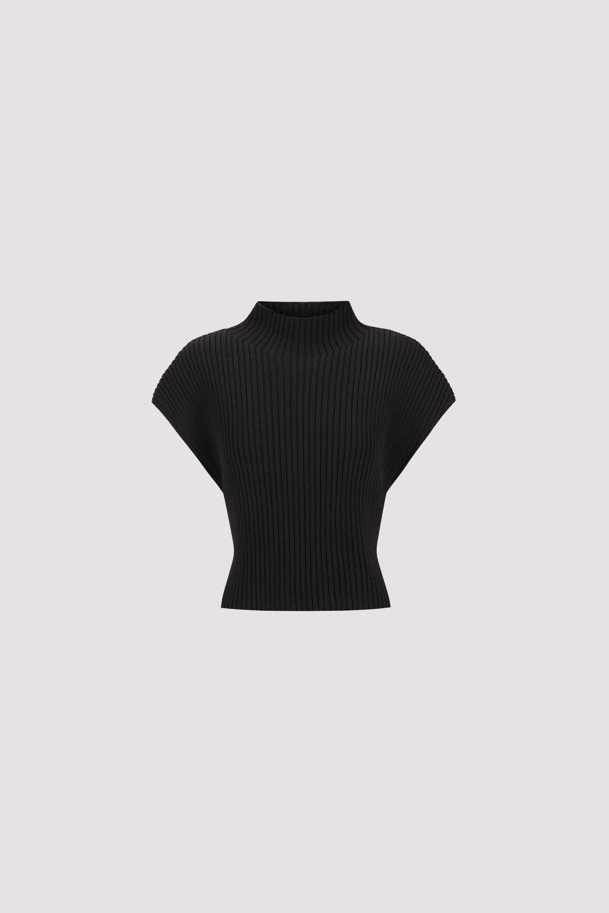 DELLA BLACK KNIT TOP - Image 7