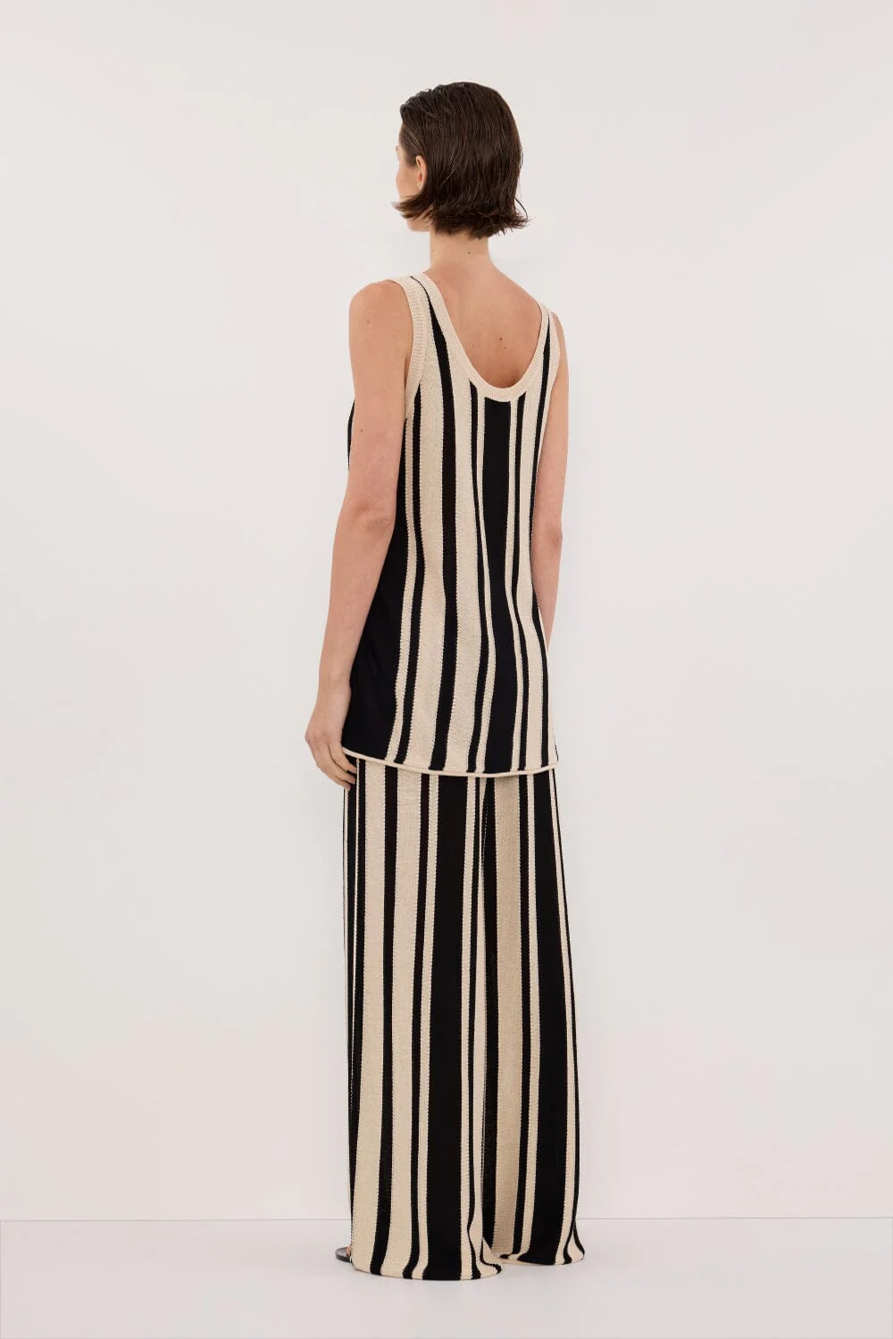 DELPHI STRIPE WIDE LEG KNIT PANT - Image 5