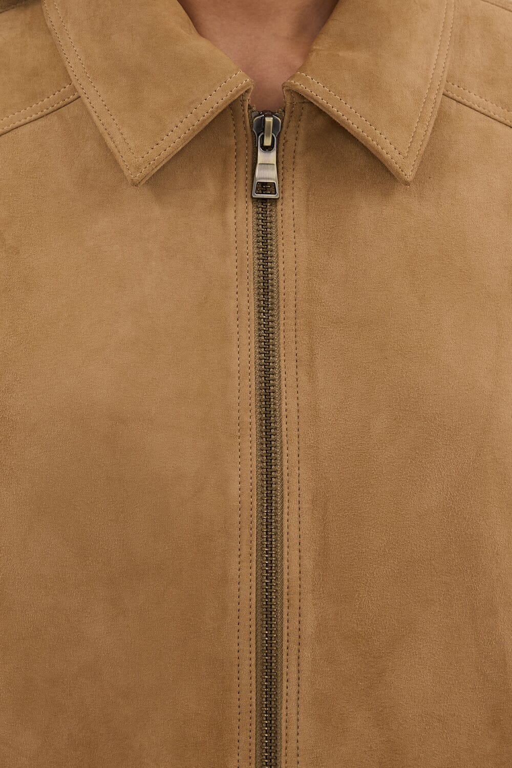 DENVER PAMPAS SUEDE LEATHER BOMBER JACKET - Image 5