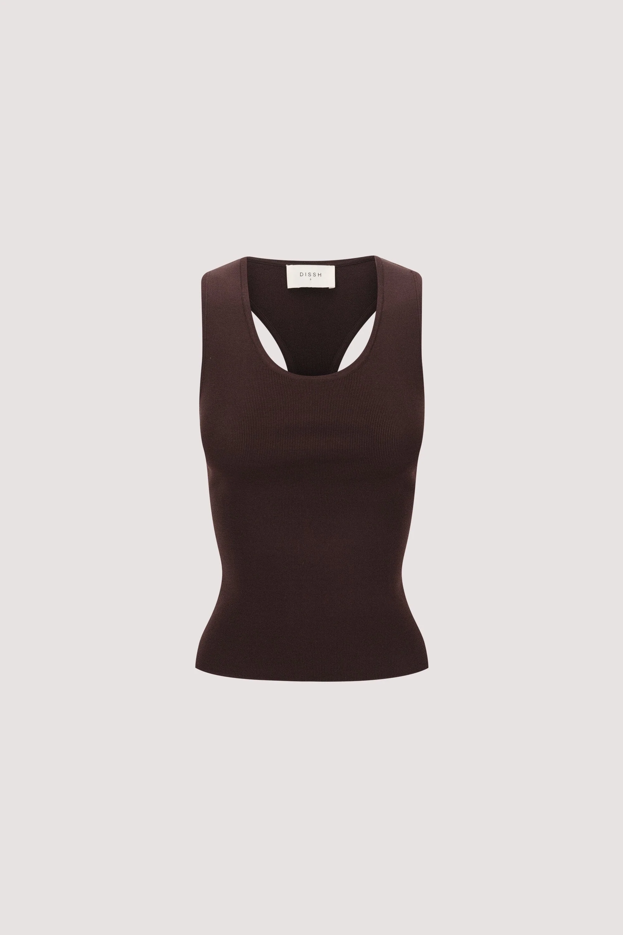 DEVIN BITTER CHOC RACER KNIT TANK - Image 8
