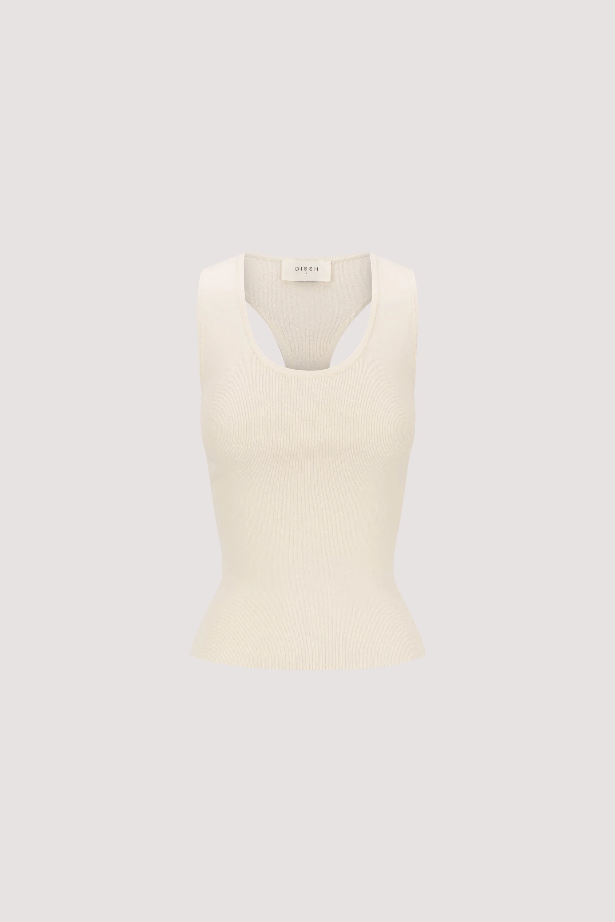 DEVIN CREAM RACER KNIT TANK - Image 7