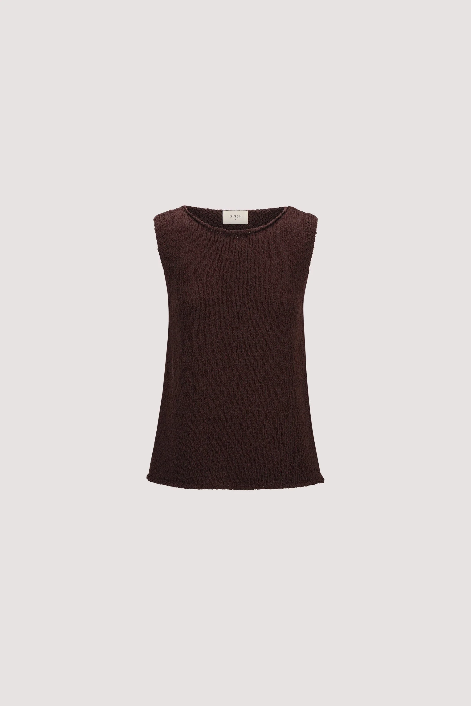 DINA CHOC SLEEVELESS KNIT TOP - Image 6