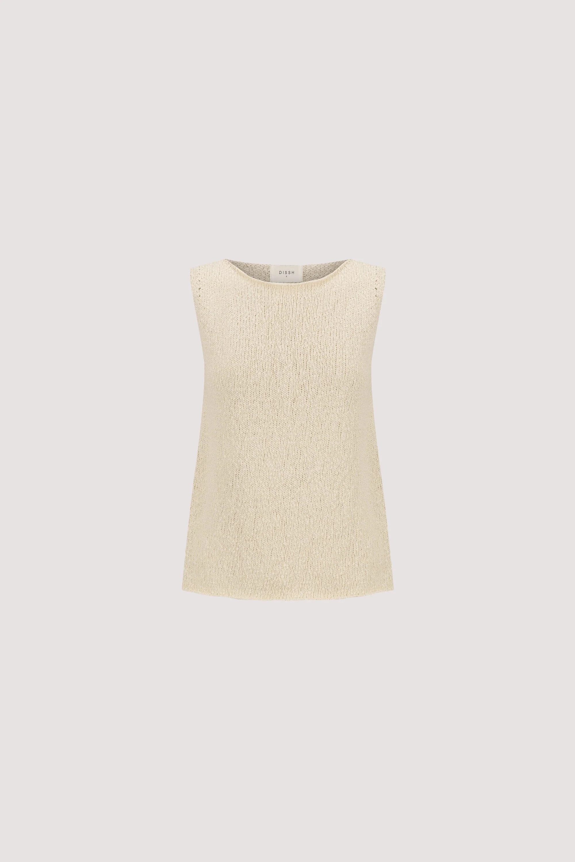 DINA NATURAL SLEEVELESS KNIT TOP - Image 7
