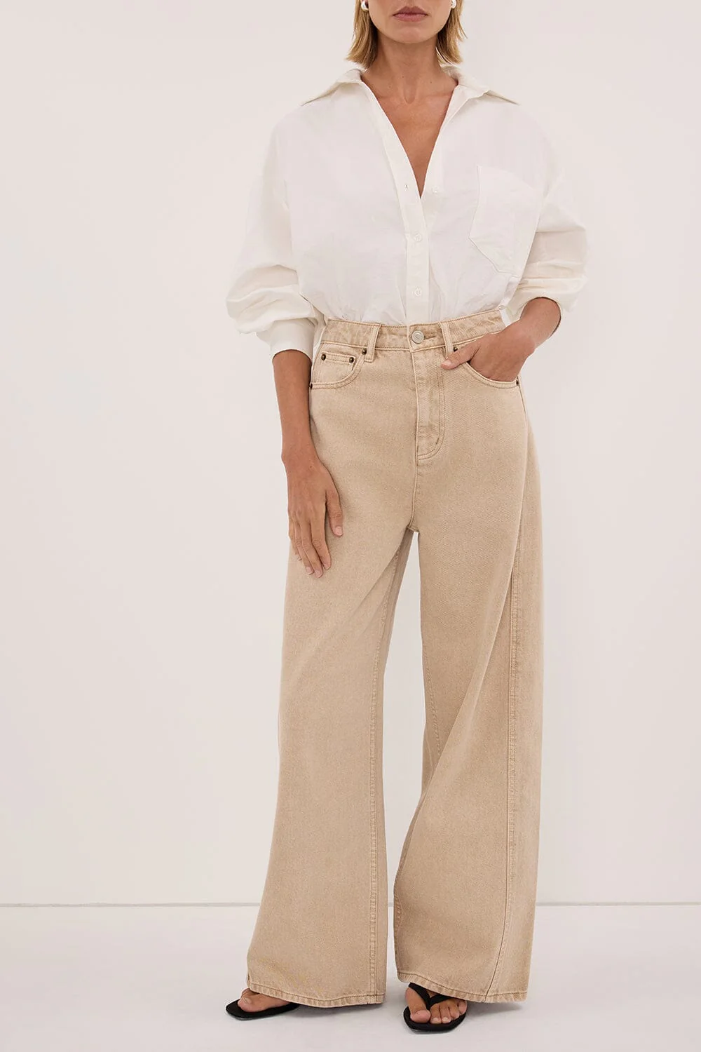 DREW BUFF WIDE LEG DENIM JEAN - Image 2