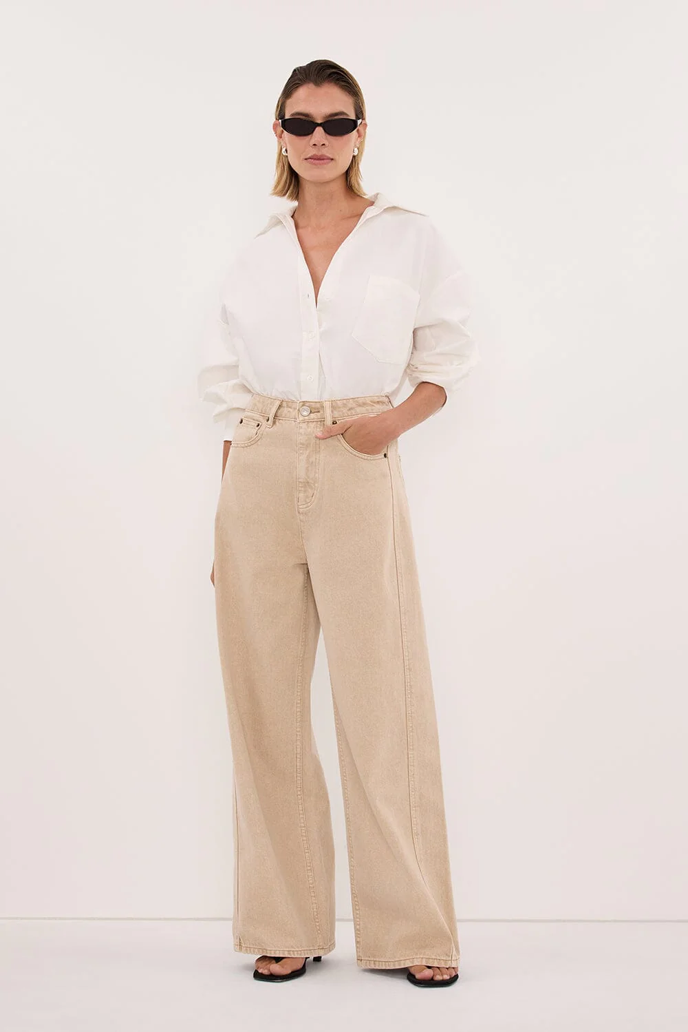 DREW BUFF WIDE LEG DENIM JEAN - Image 3