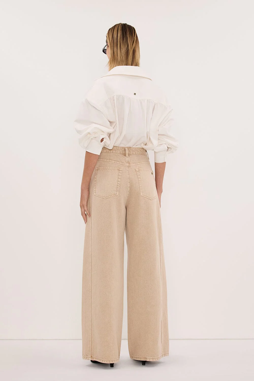 DREW BUFF WIDE LEG DENIM JEAN - Image 5