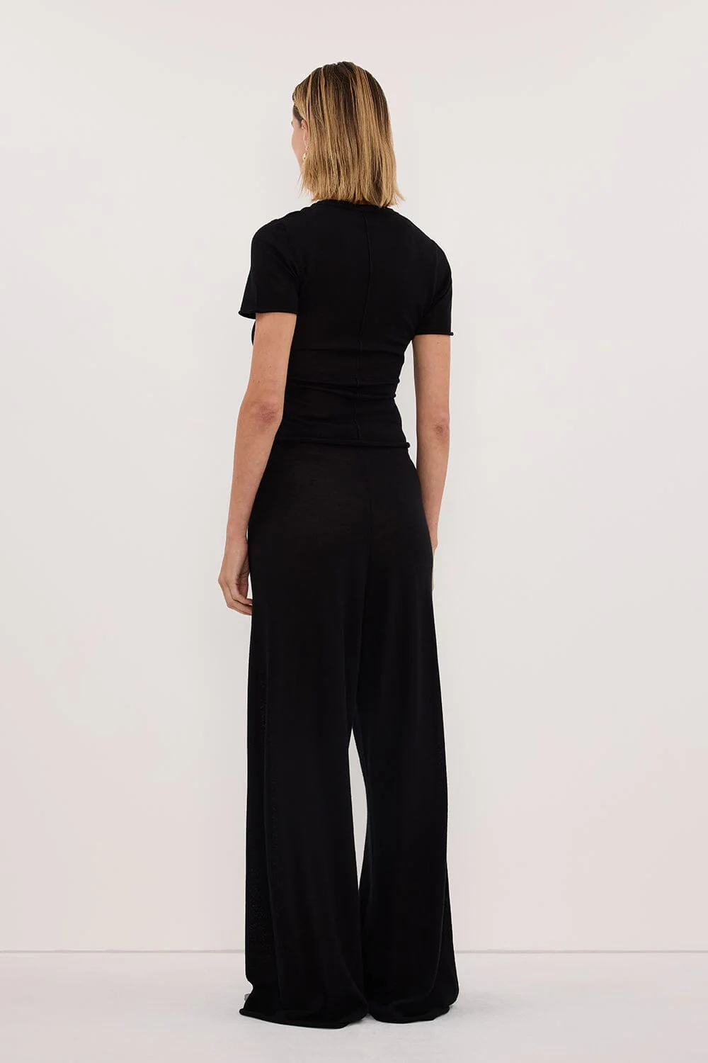 DUKE BLACK MERINO KNIT BABY TEE - Image 4