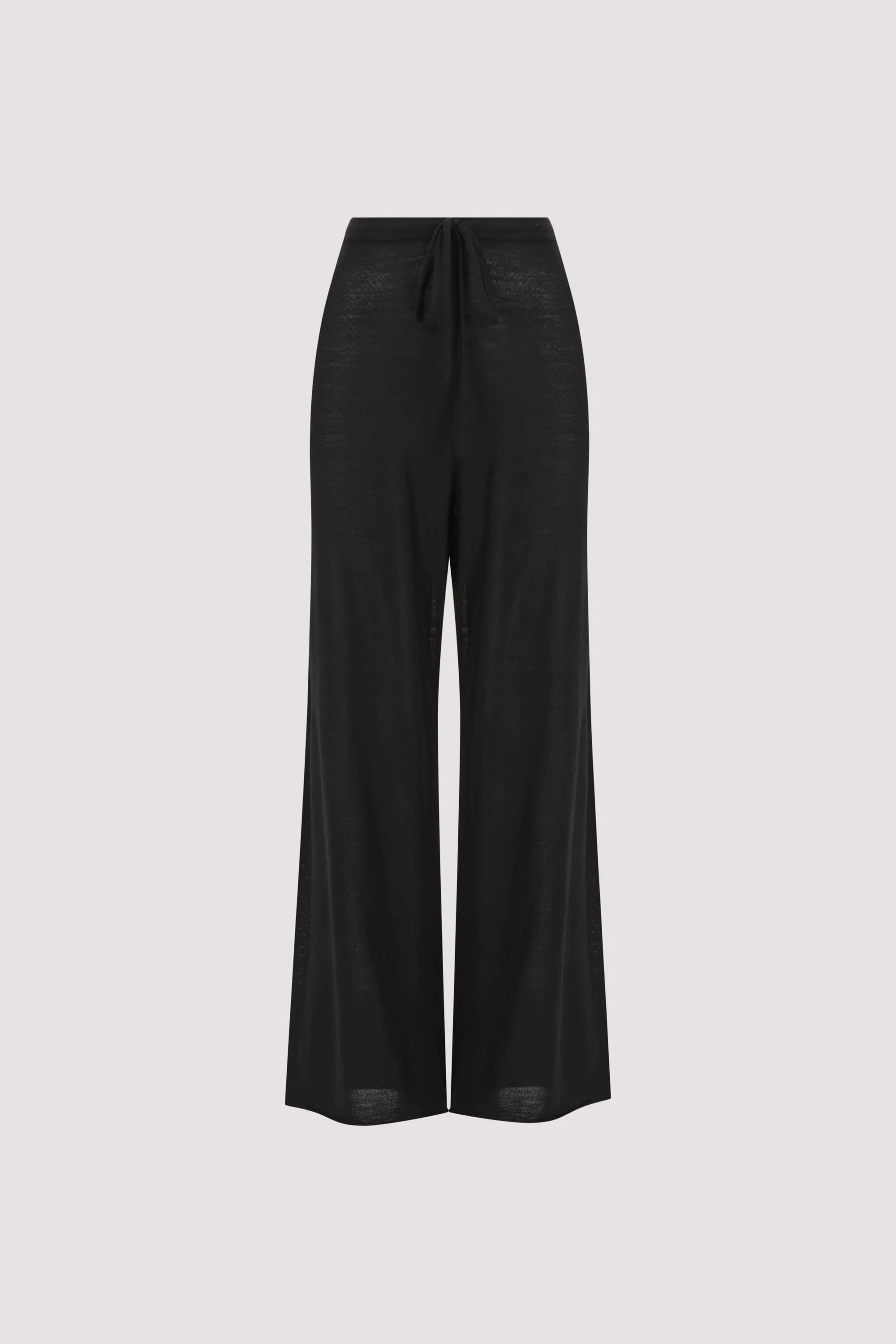 DUKE BLACK MERINO KNIT PANTS - Image 6