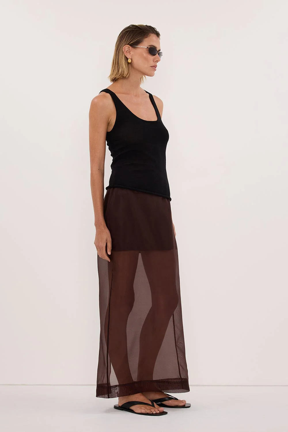 DUKE BLACK MERINO KNIT TANK - Image 3