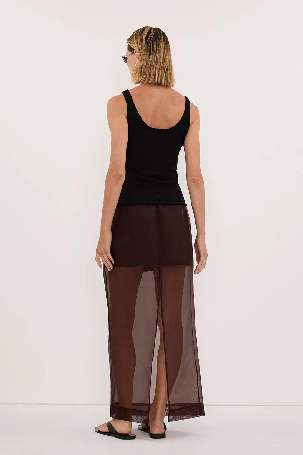 DUKE BLACK MERINO KNIT TANK - Image 4